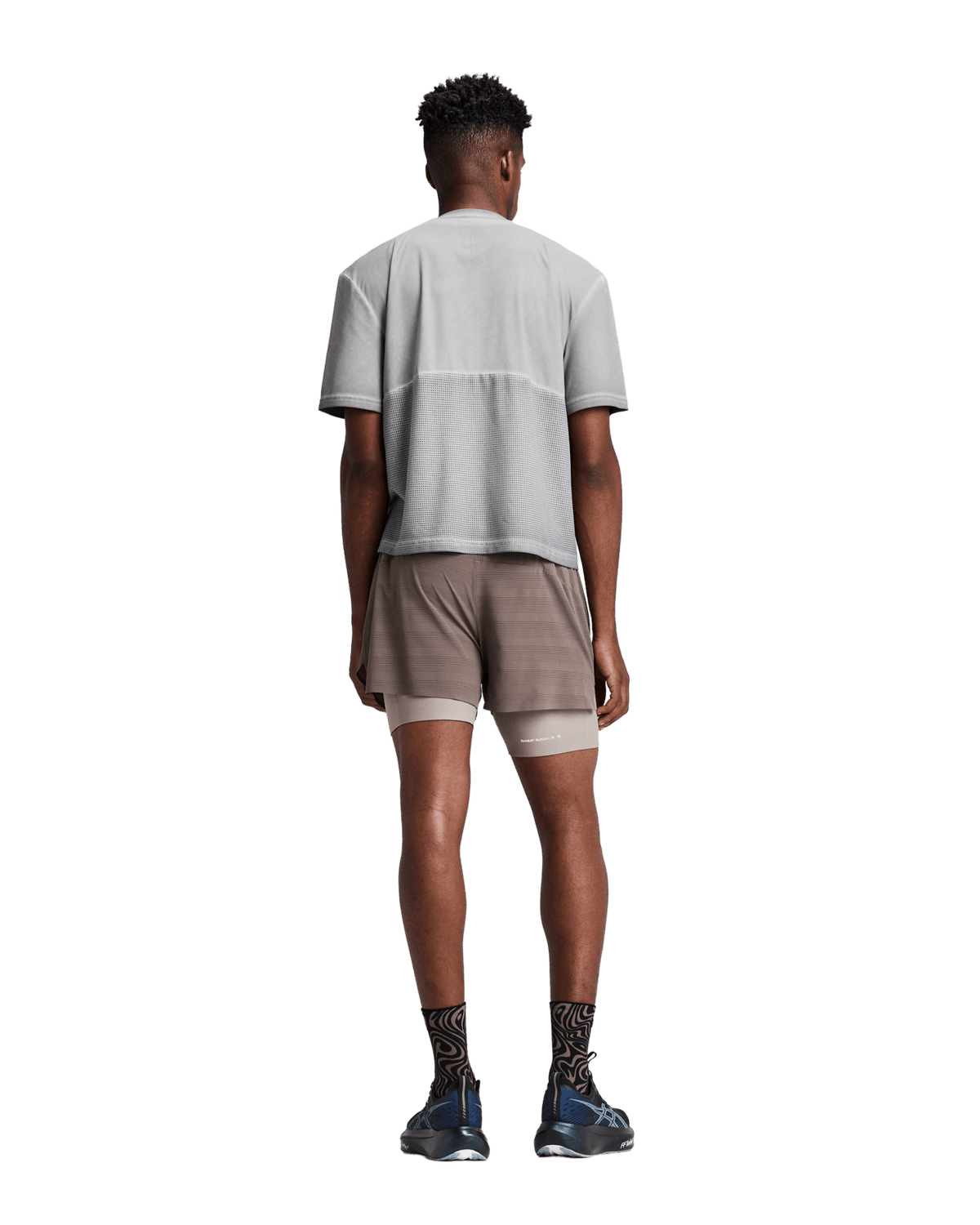 Bandit Men's FrioSoft™ Performance Box Tee – Concrete Taupe - Interval Running