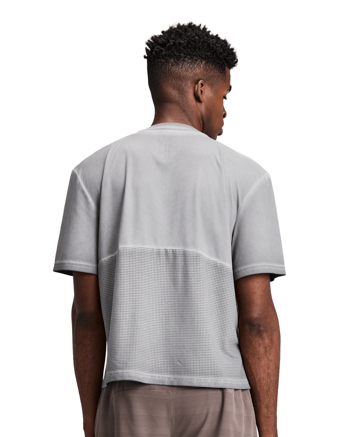 Bandit Men's FrioSoft™ Performance Box Tee – Concrete Taupe - Interval Running