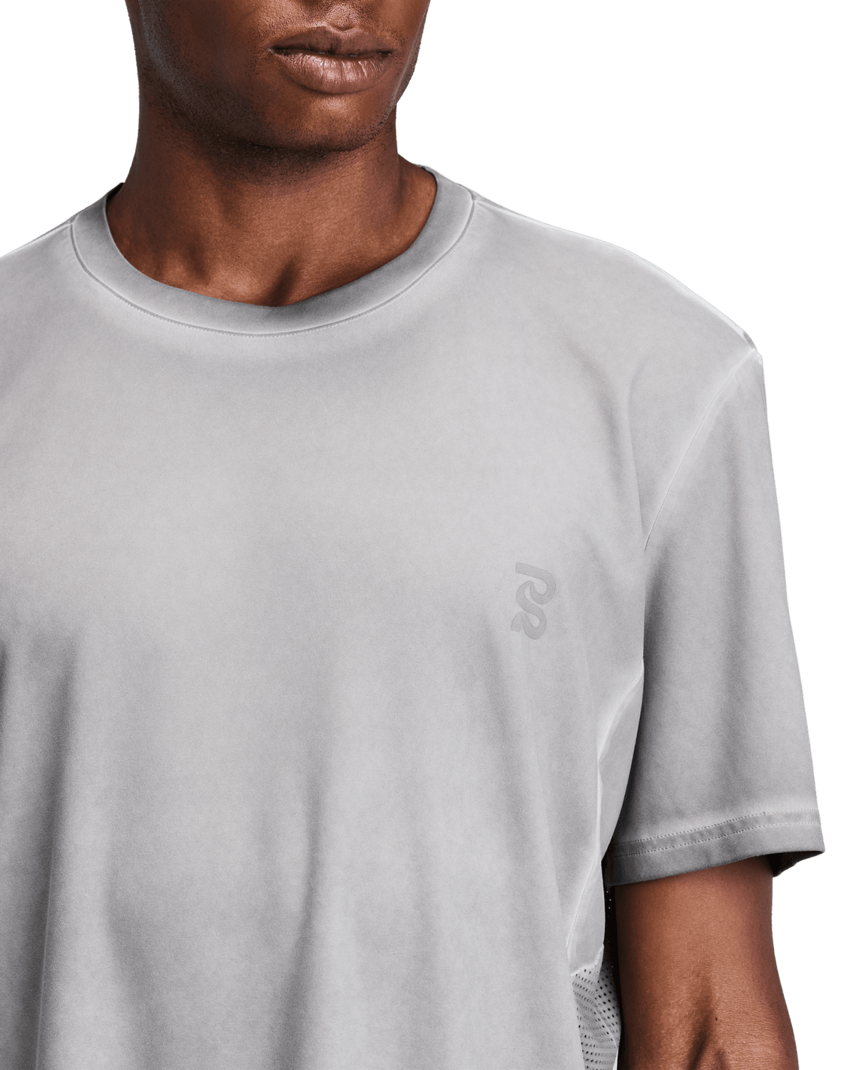 Bandit Men's FrioSoft™ Performance Box Tee – Concrete Taupe - Interval Running