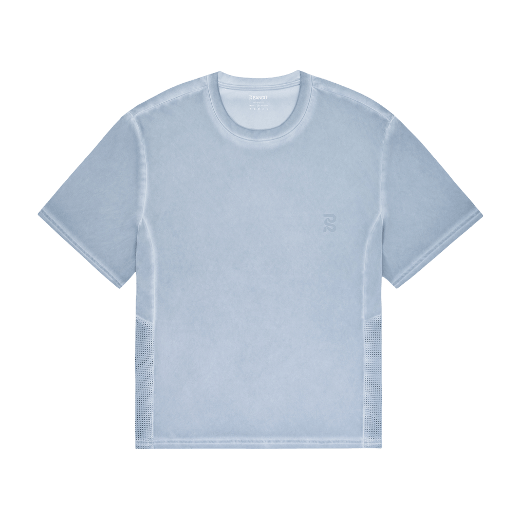 Bandit Men's FrioSoft™ Performance Box Tee – Pavilion Blue - Interval Running