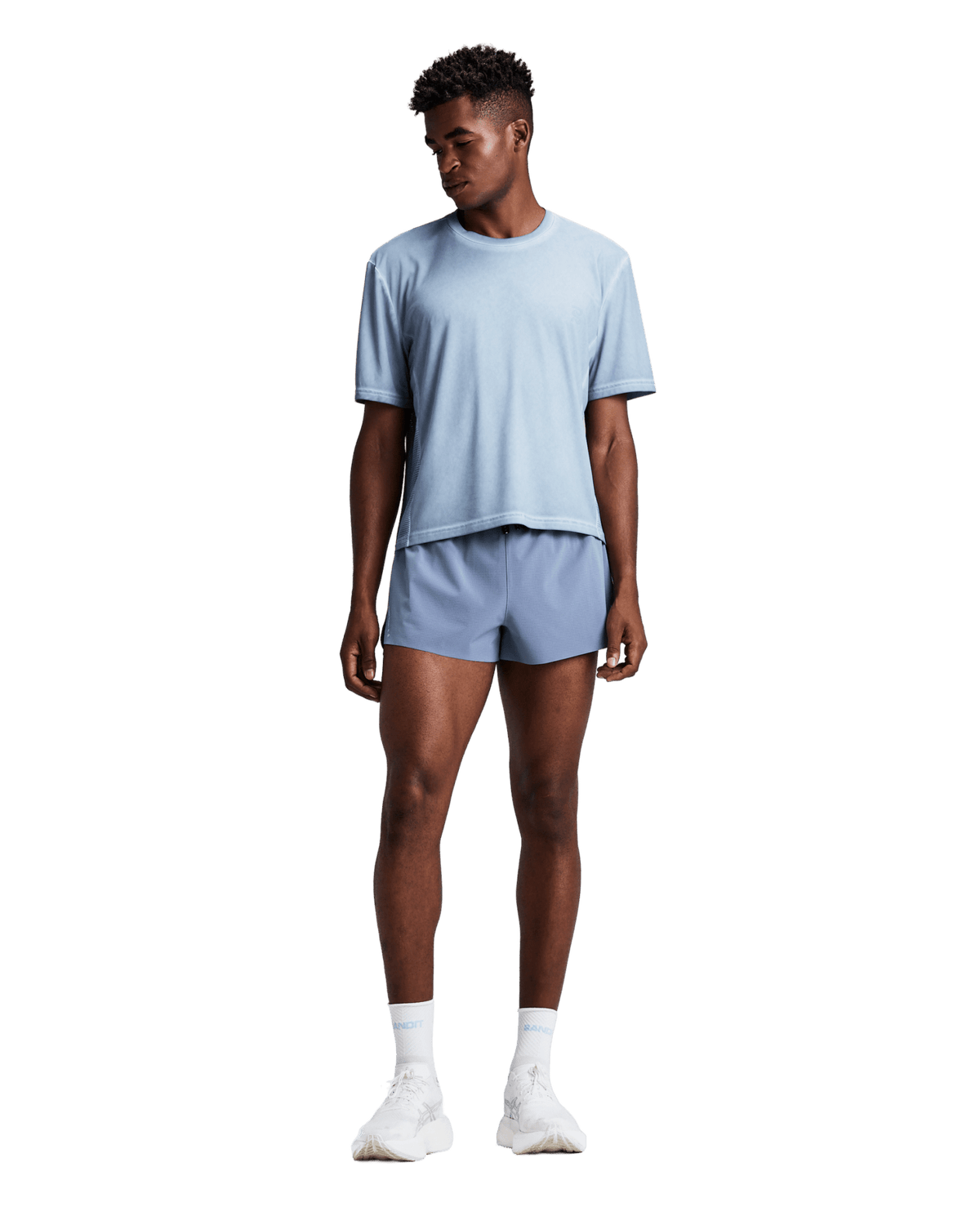 Bandit Men's FrioSoft™ Performance Box Tee – Pavilion Blue - Interval Running