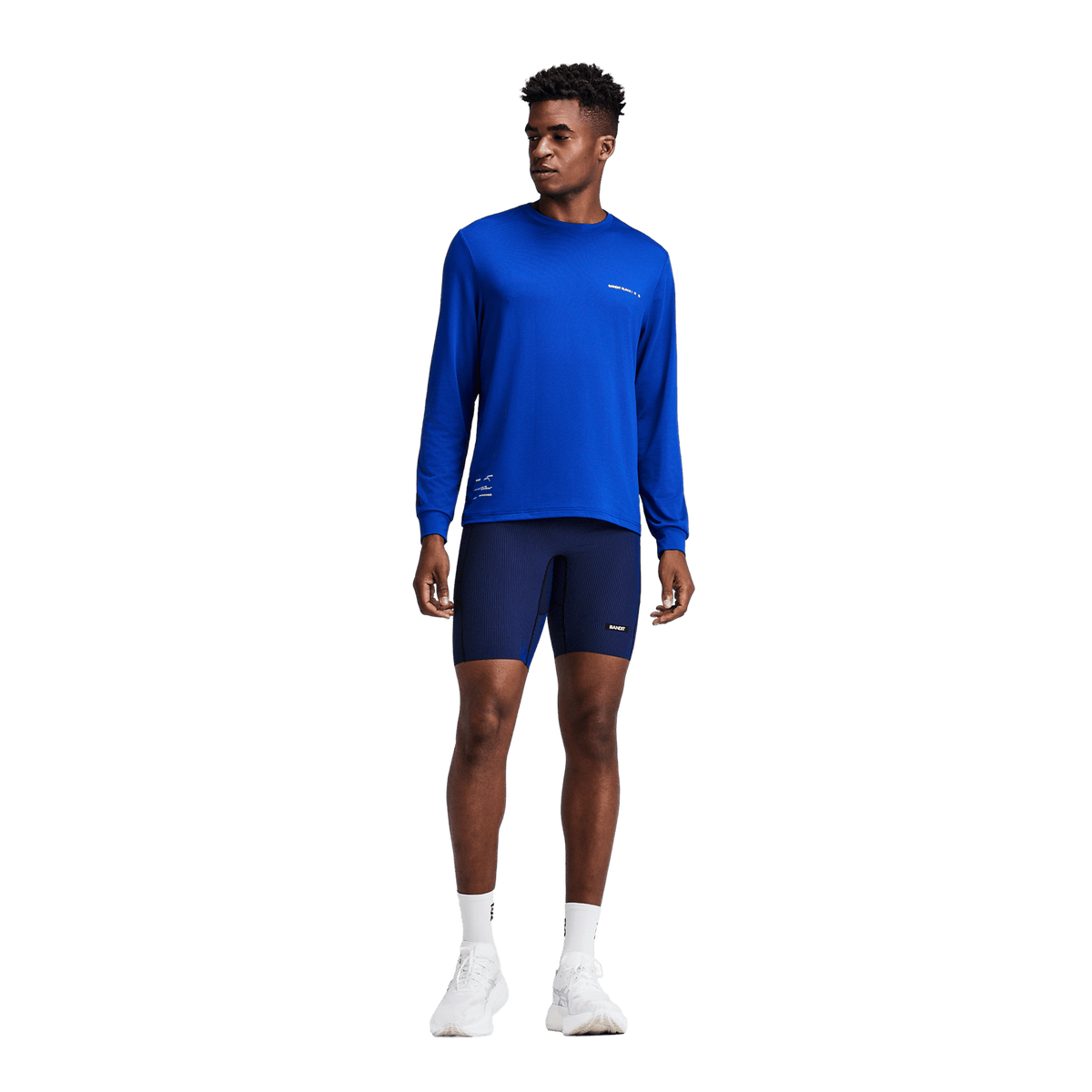 Bandit Men's Micromesh™ Long Sleeve – Bauhaus Blue - Interval Running