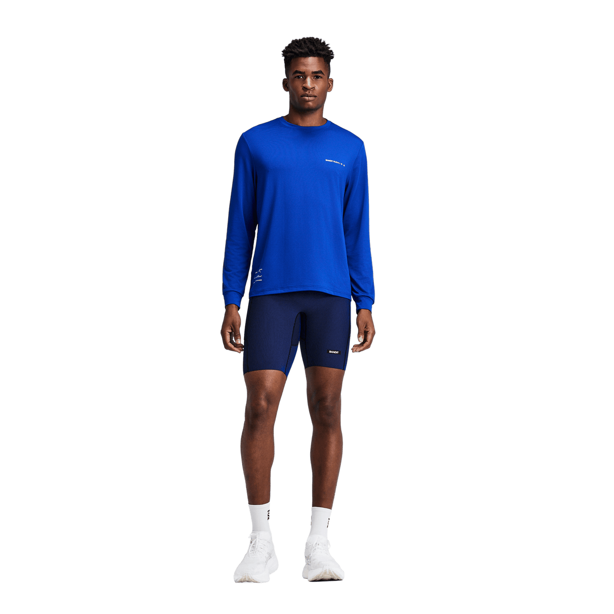 Bandit Men's Micromesh™ Long Sleeve – Bauhaus Blue - Interval Running