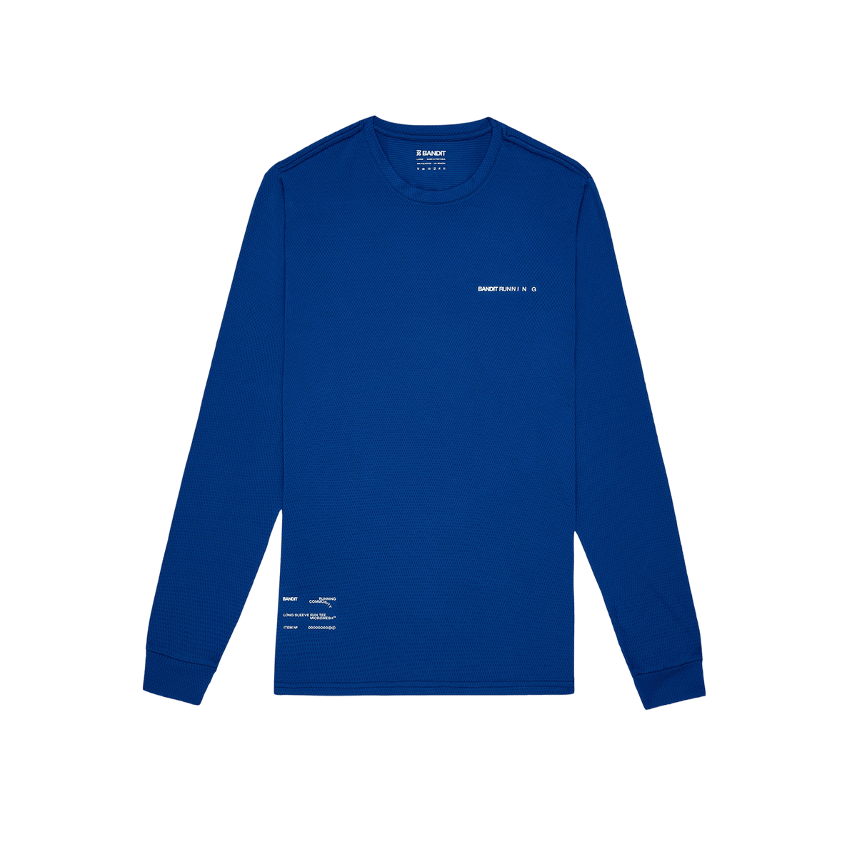Bandit Men's Micromesh™ Long Sleeve – Bauhaus Blue - Interval Running