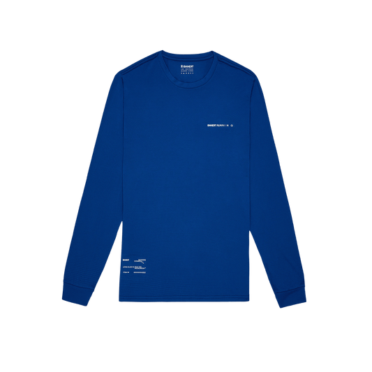 Bandit Men's Micromesh™ Long Sleeve – Bauhaus Blue - Interval Running