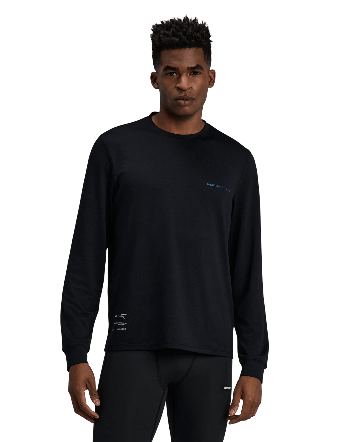 Bandit Men's Micromesh™ Long Sleeve – Black - Interval Running