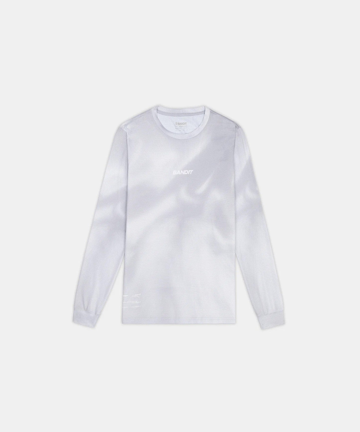 Bandit Men's Micromesh™ Long Sleeve Tee - Ash Gradient - Interval Running