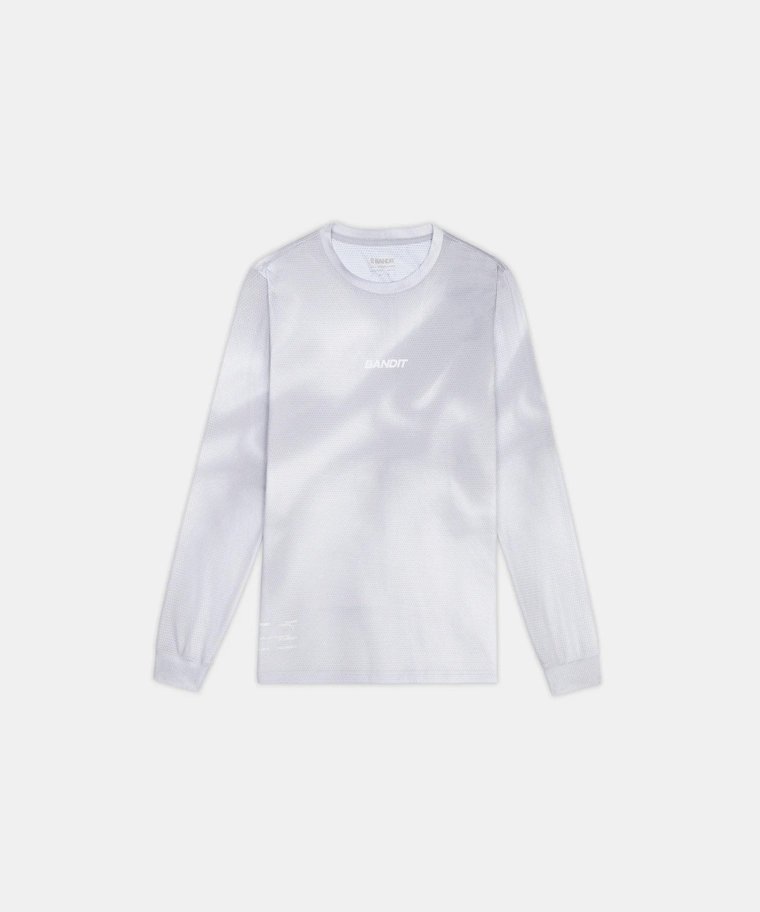 Bandit Men's Micromesh™ Long Sleeve Tee - Ash Gradient - Interval Running