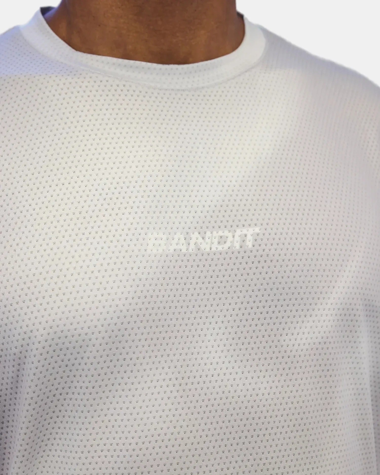 Bandit Men's Micromesh™ Long Sleeve Tee - Ash Gradient - Interval Running