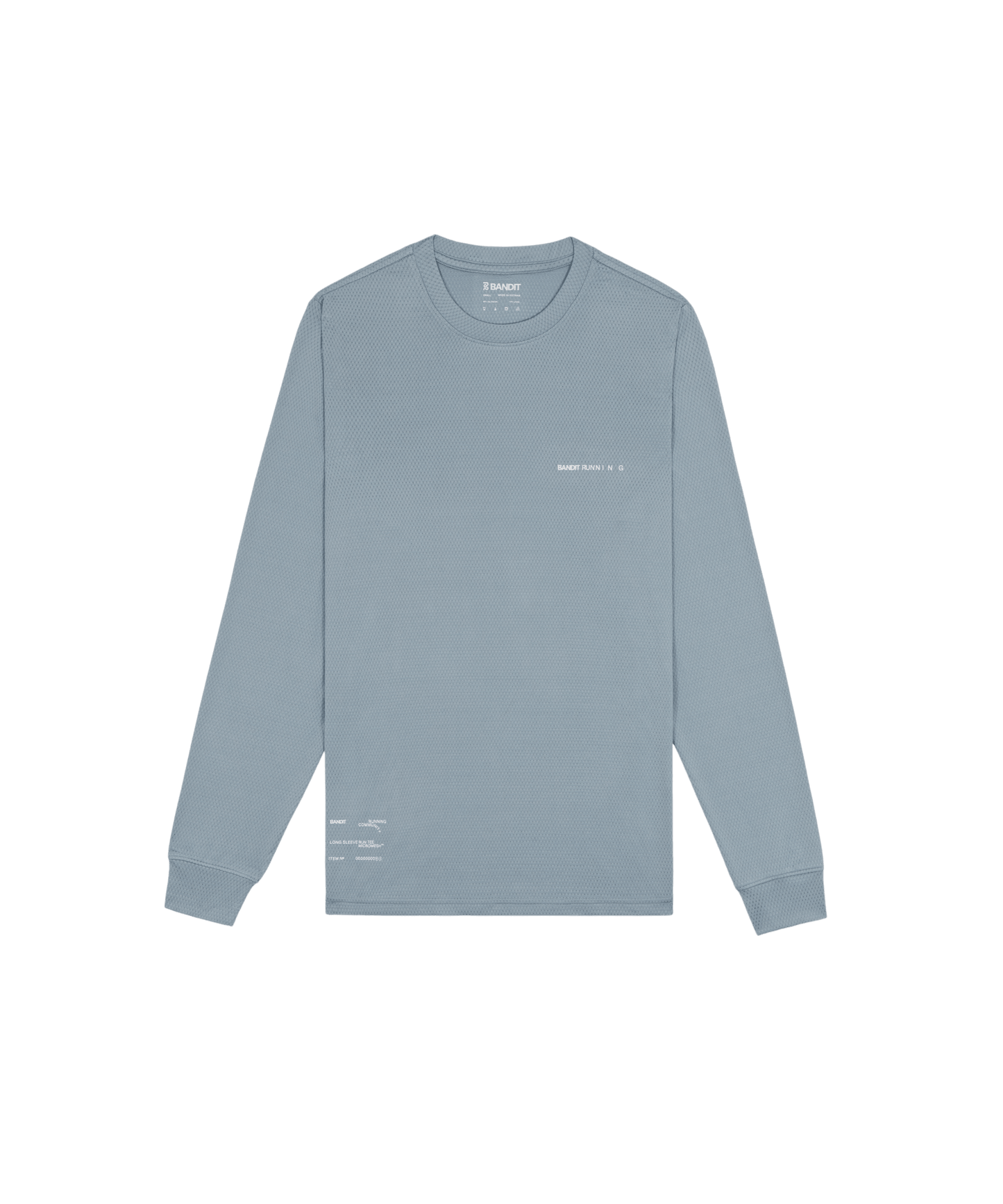 Bandit Men's Micromesh™ Long Sleeve – Tranquil Blue - Interval Running