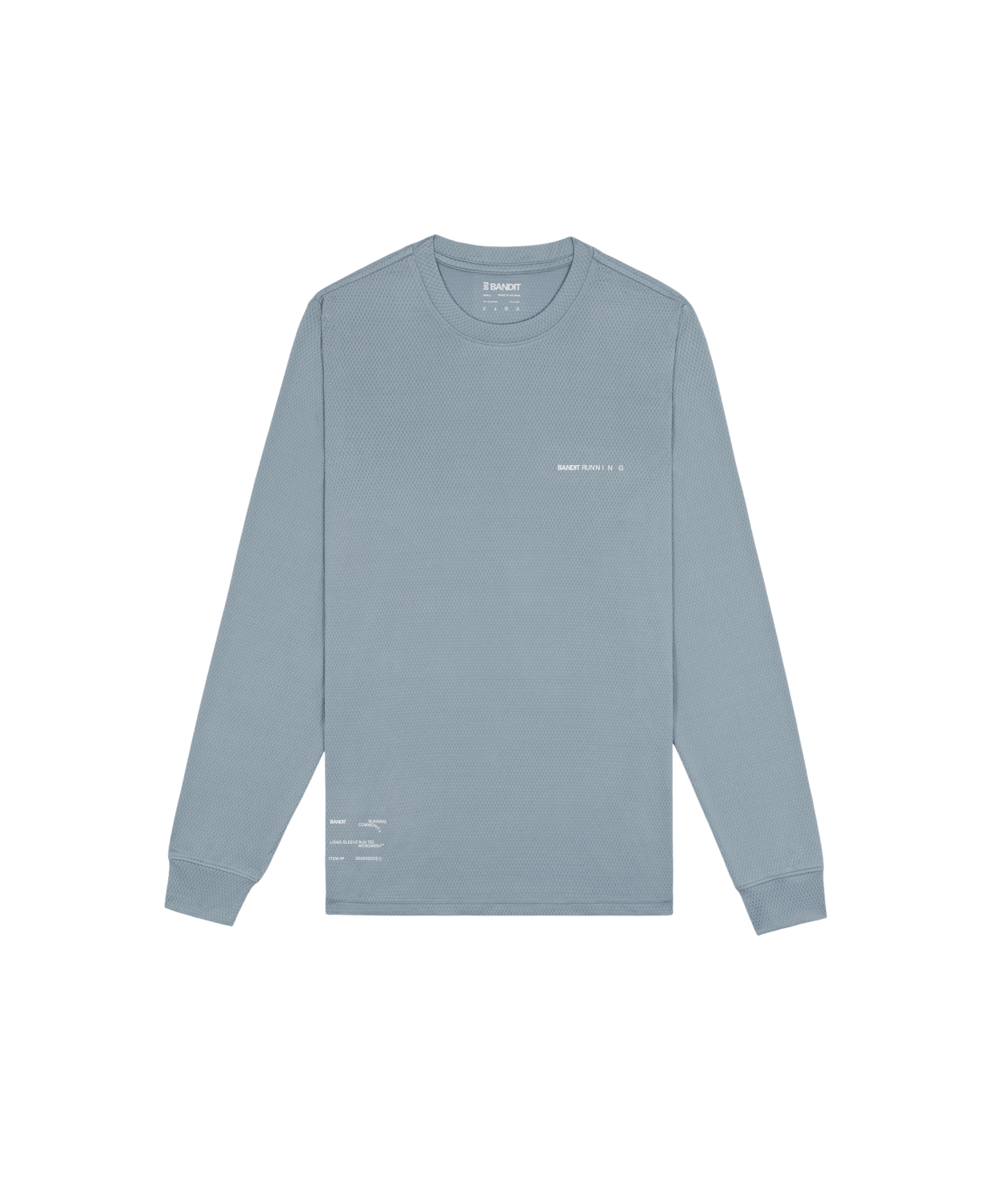 Bandit Men's Micromesh™ Long Sleeve – Tranquil Blue - Interval Running