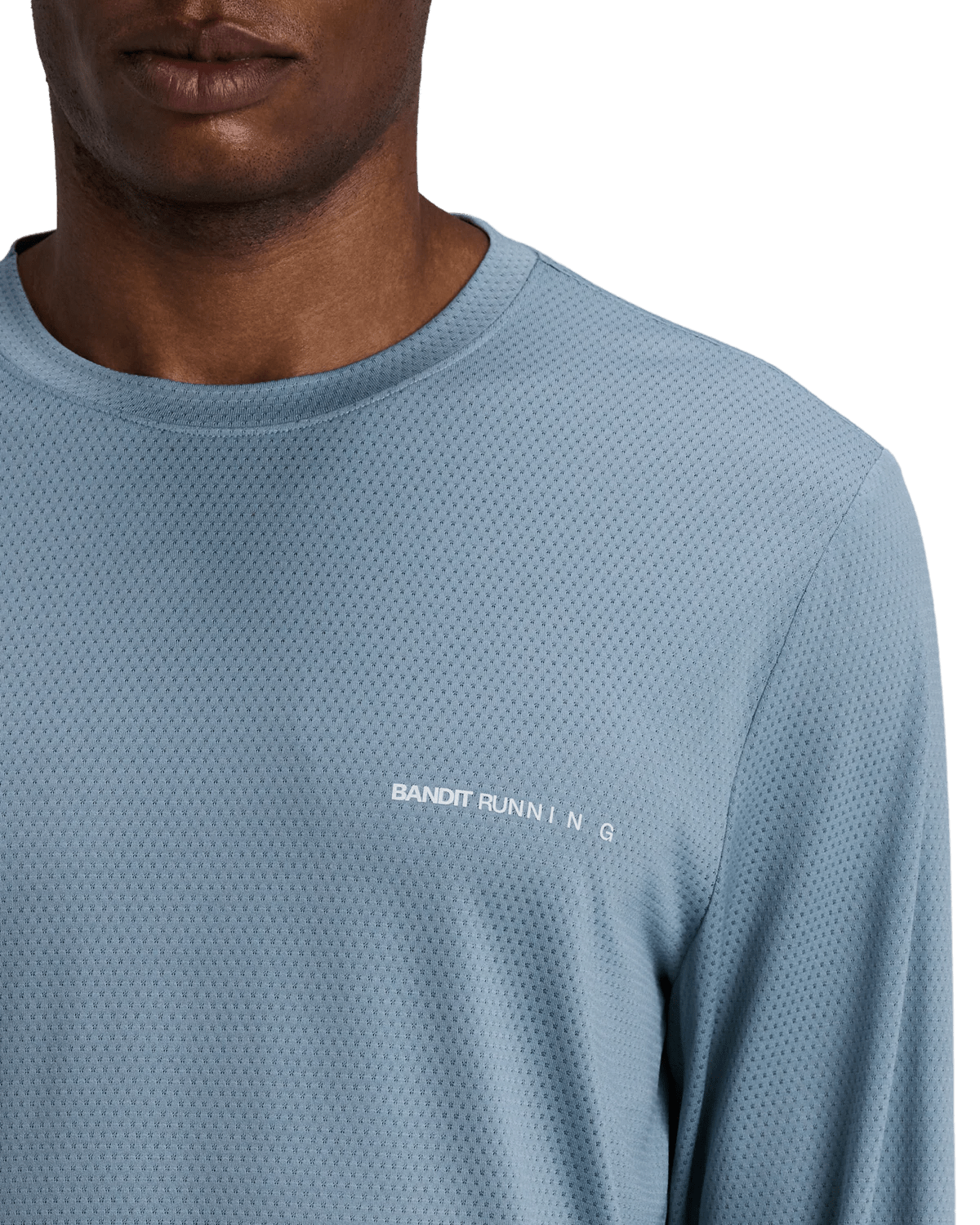 Bandit Men's Micromesh™ Long Sleeve – Tranquil Blue - Interval Running