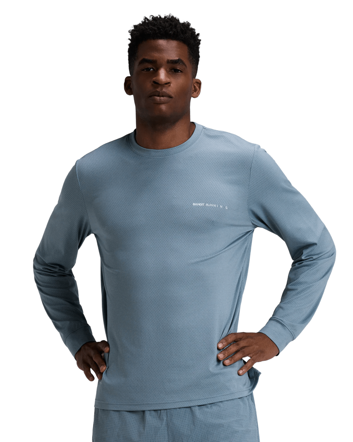 Bandit Men's Micromesh™ Long Sleeve – Tranquil Blue - Interval Running