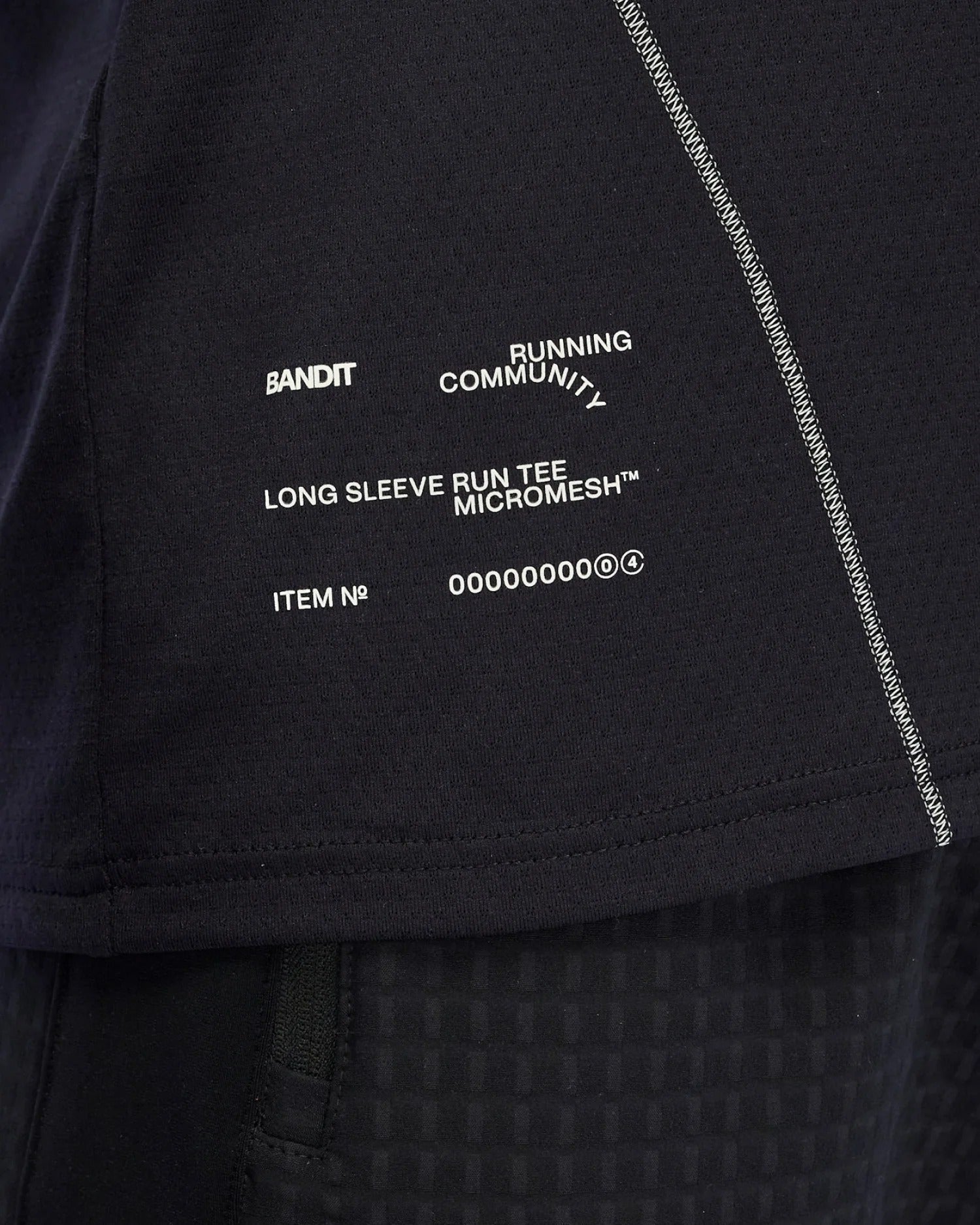 Bandit Men's Micromesh™ Reflecto Stitch™ Long Sleeve Tee - Black - Interval Running