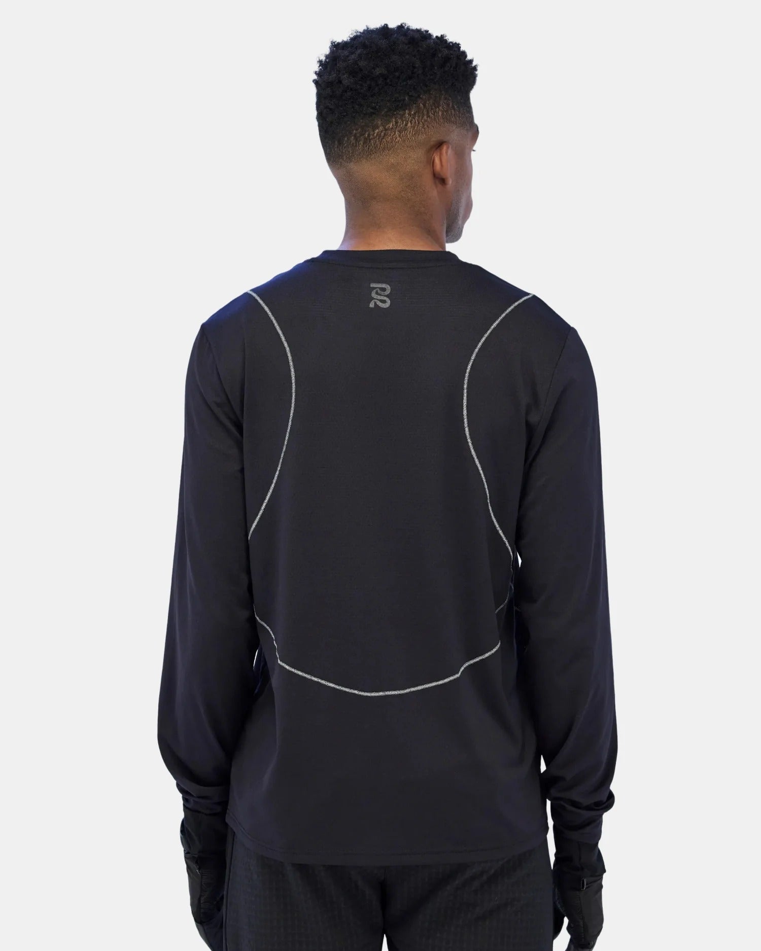Bandit Men's Micromesh™ Reflecto Stitch™ Long Sleeve Tee - Black - Interval Running