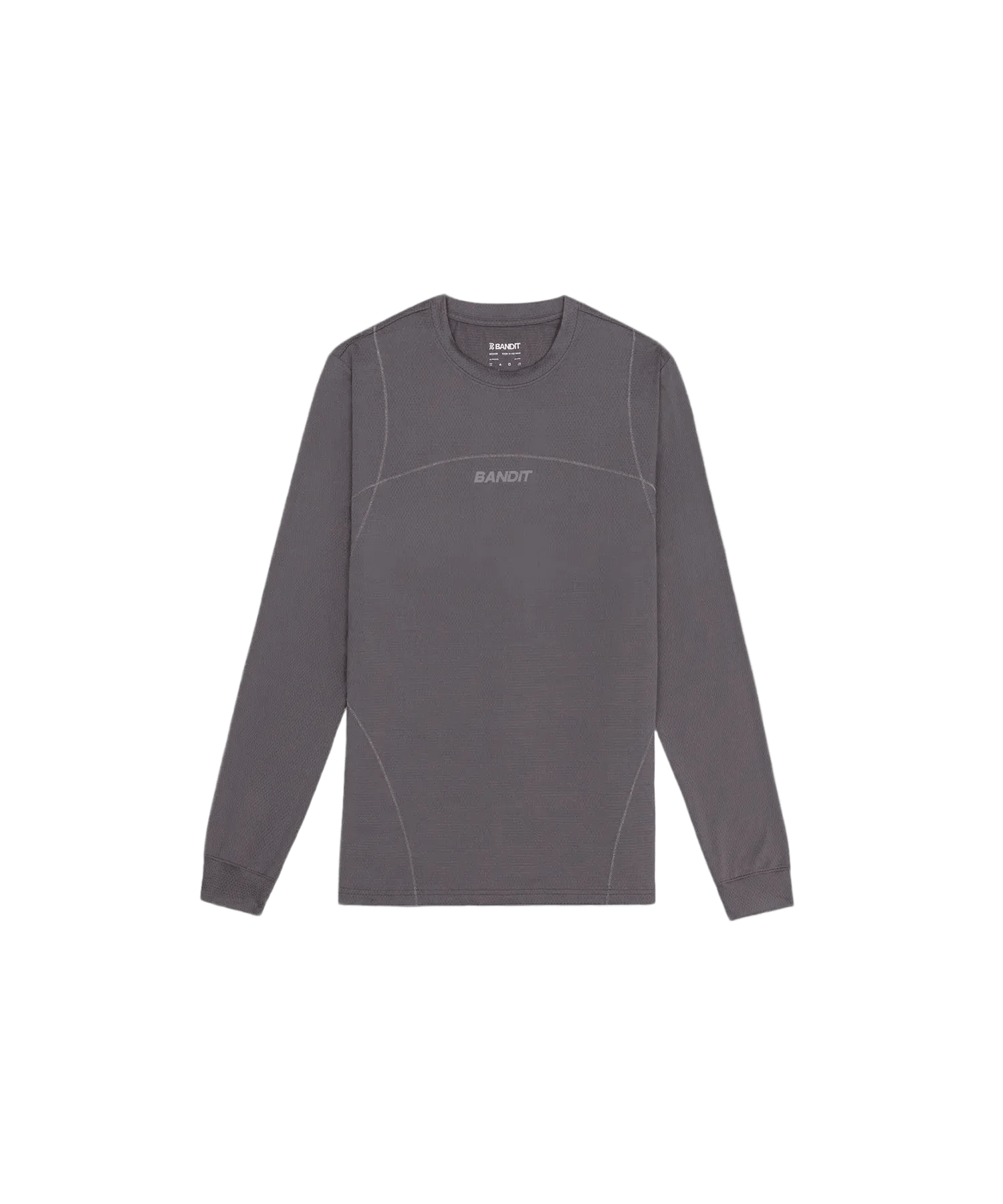 Bandit Men's Micromesh™ Reflecto Stitch™ Long Sleeve Tee - Haze - Interval Running
