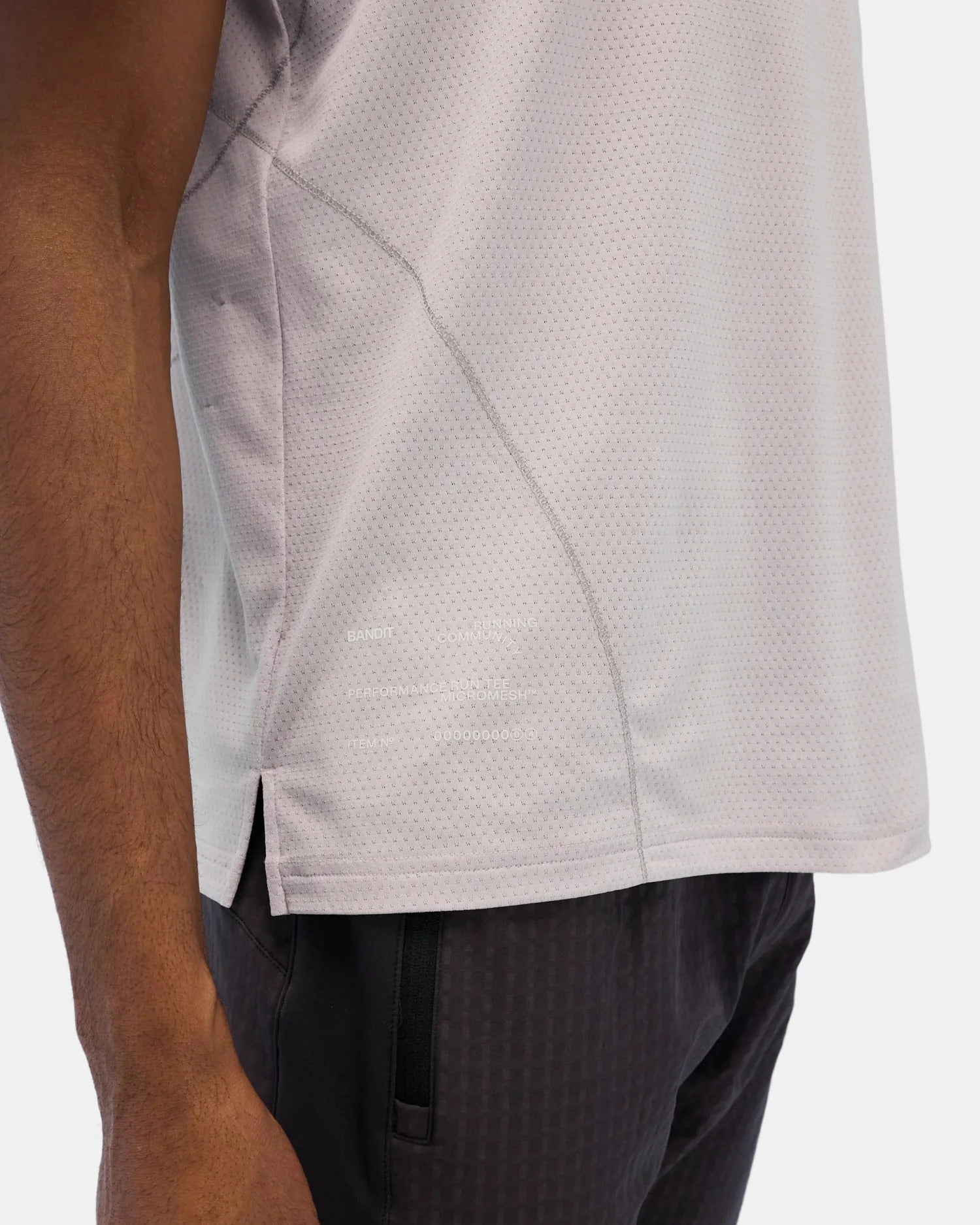Bandit Men's Micromesh™ Reflecto Stitch™ Run Tee - Ash - Interval Running