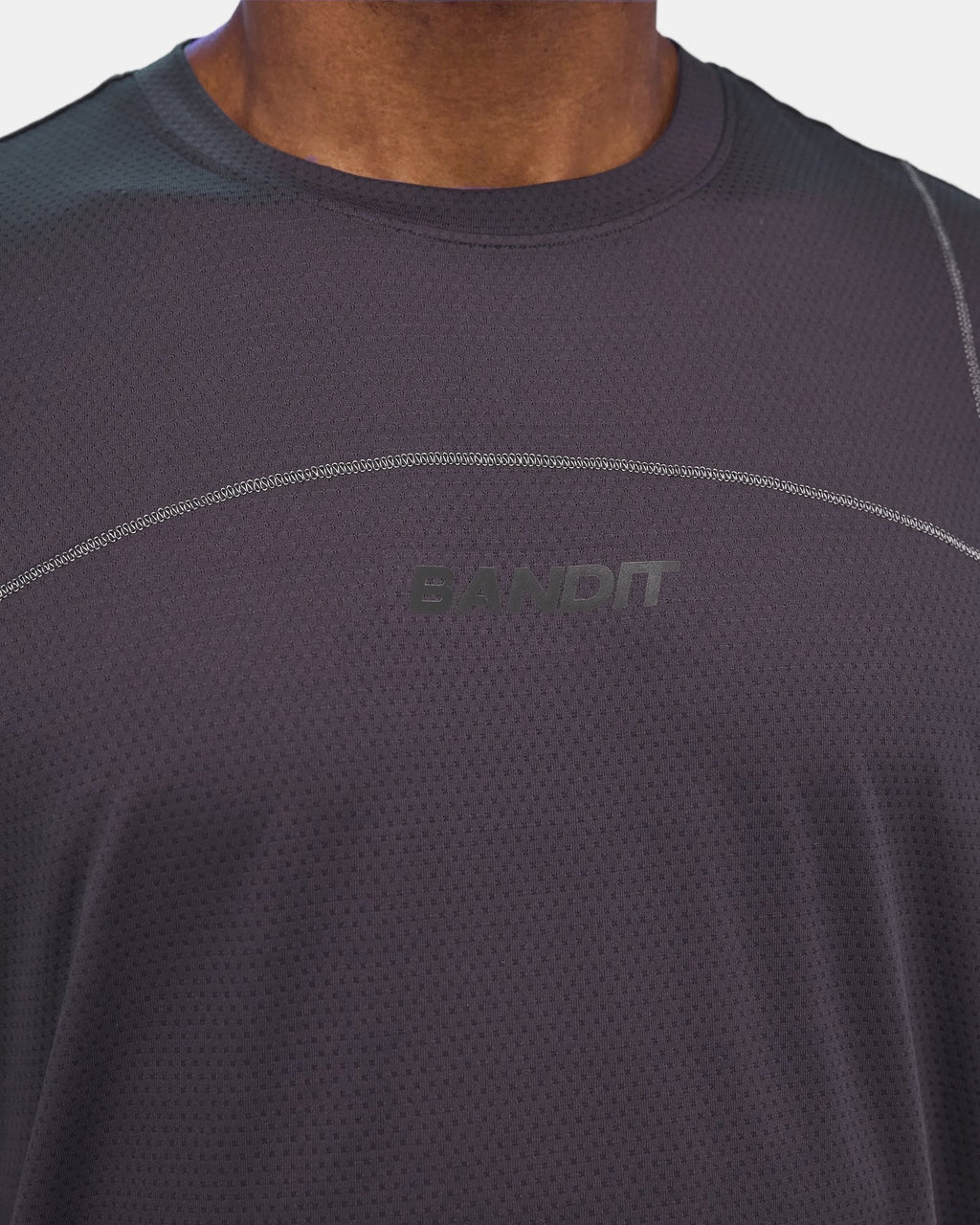 Bandit Men's Micromesh™ Reflecto Stitch™ Run Tee - Shadow - Interval Running