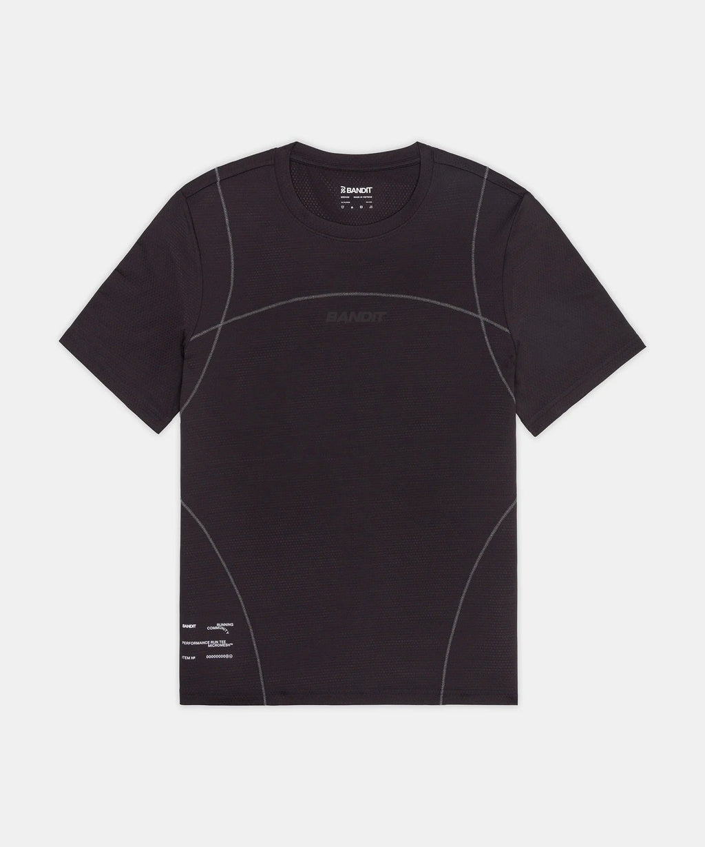 Bandit Men's Micromesh™ Reflecto Stitch™ Run Tee - Shadow - Interval Running