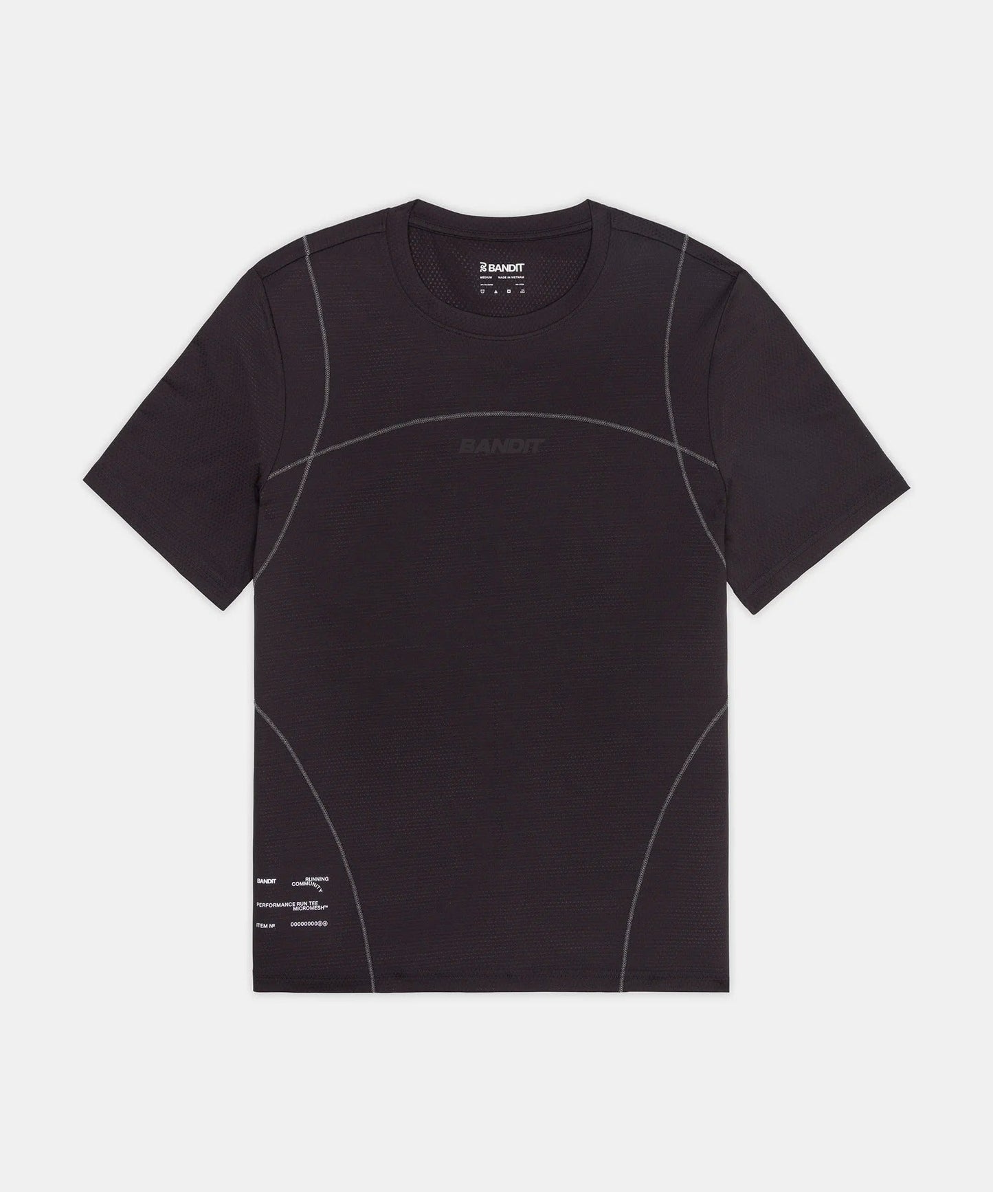 Bandit Men's Micromesh™ Reflecto Stitch™ Run Tee - Shadow - Interval Running