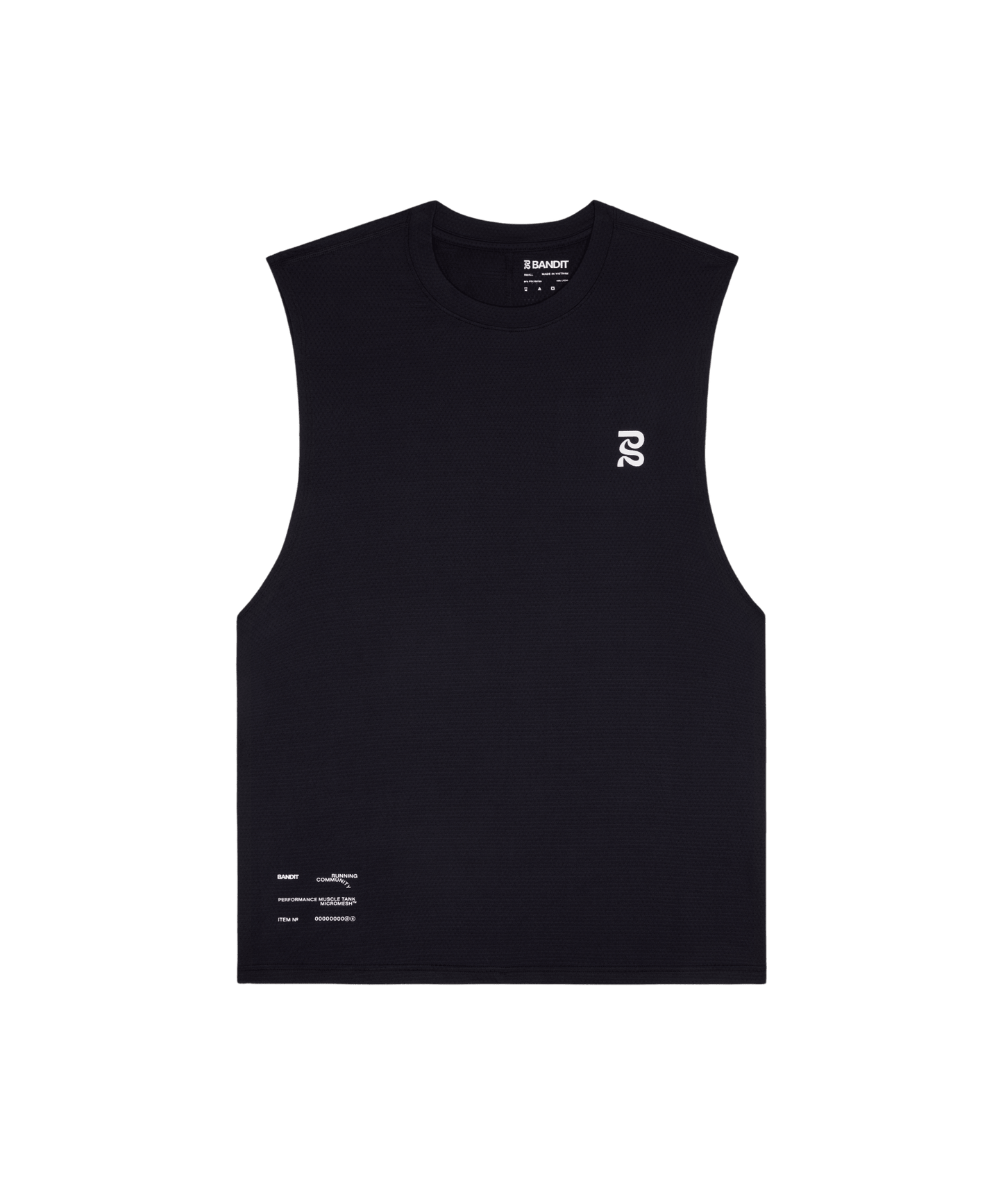 Bandit Men's Micromesh™ Run Tank – Black - Interval Running