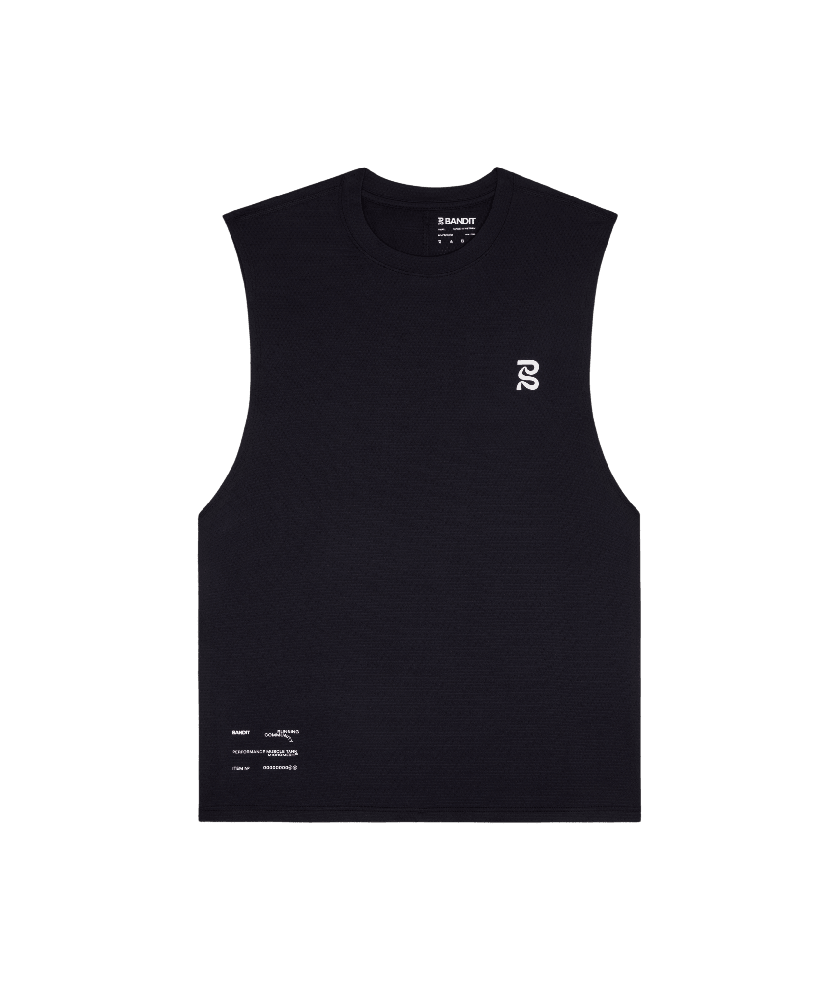 Bandit Men's Micromesh™ Run Tank – Black - Interval Running