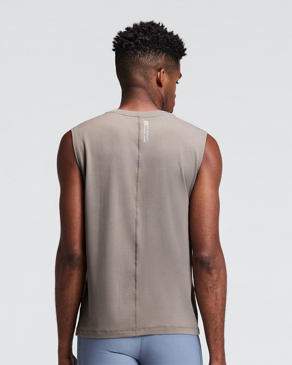Bandit Men's Micromesh™ Run Tank – Concrete Taupe - Interval Running
