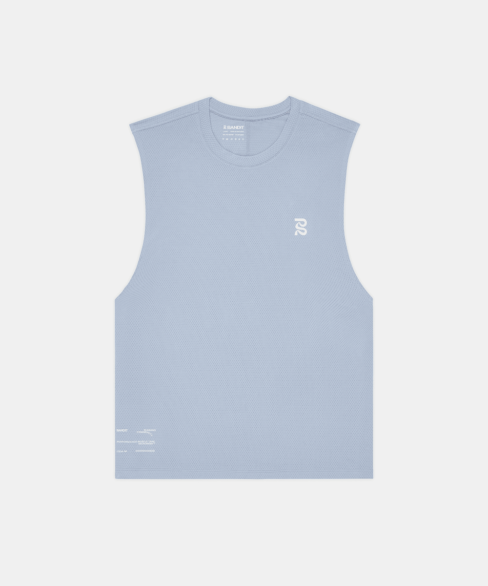 Bandit Men's Micromesh™ Run Tank – Pavilion Blue - Interval Running