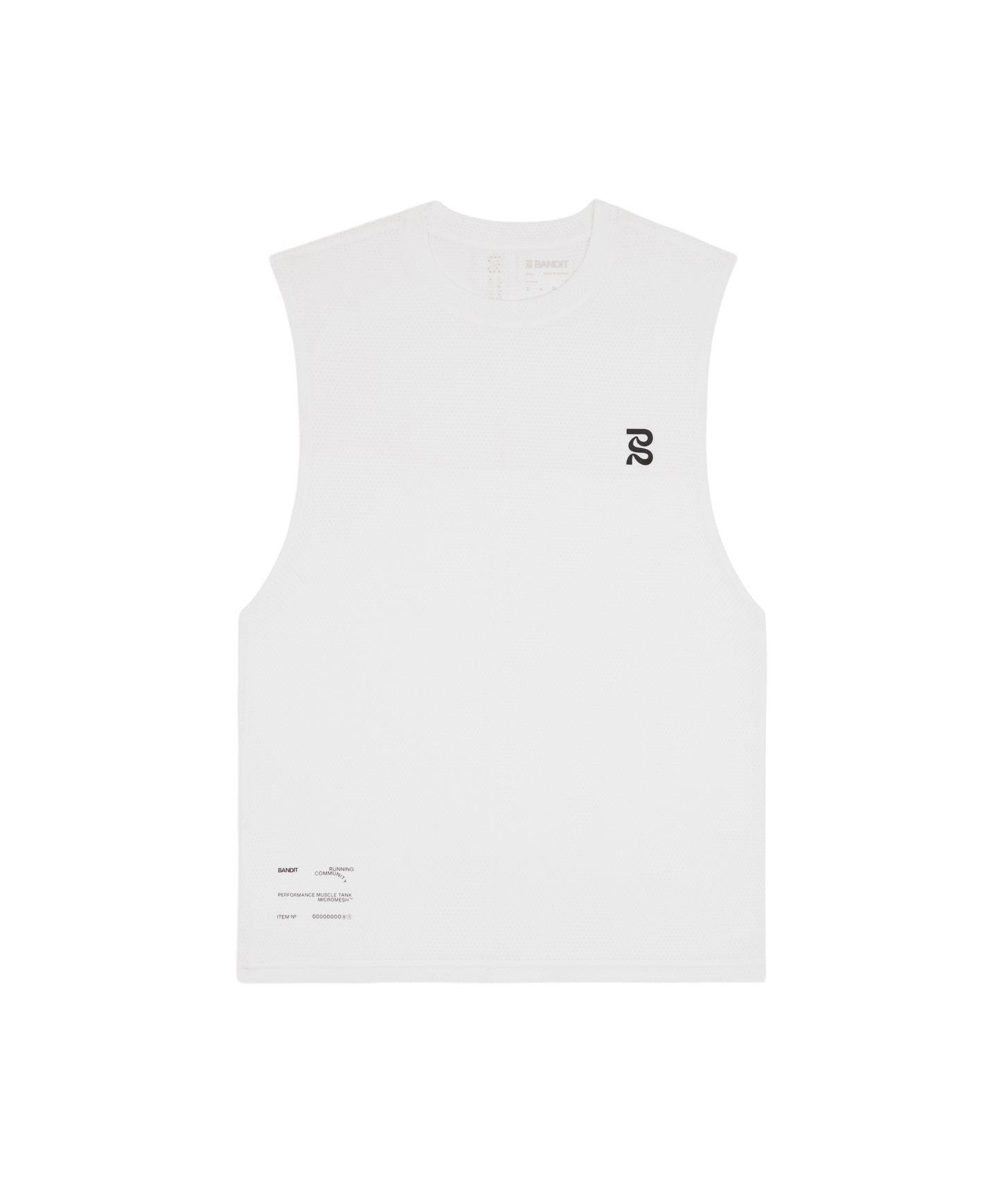 Bandit Men's Micromesh™ Run Tank – White - Interval Running