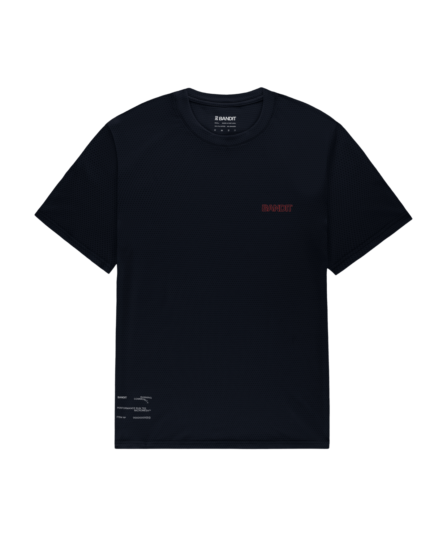 Bandit Men's Micromesh™ Run Tee – Black - Interval Running
