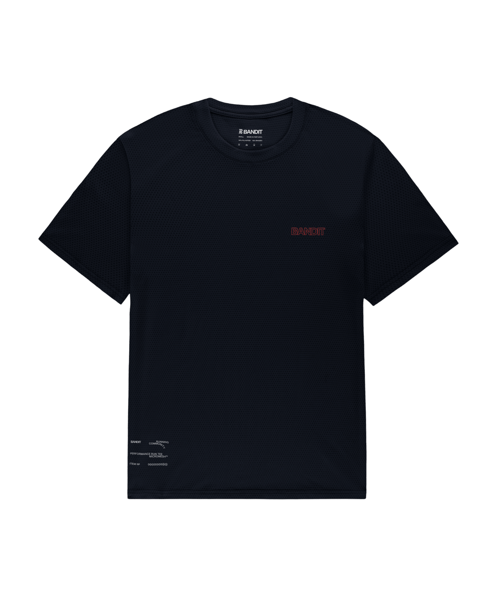 Bandit Men's Micromesh™ Run Tee – Black - Interval Running