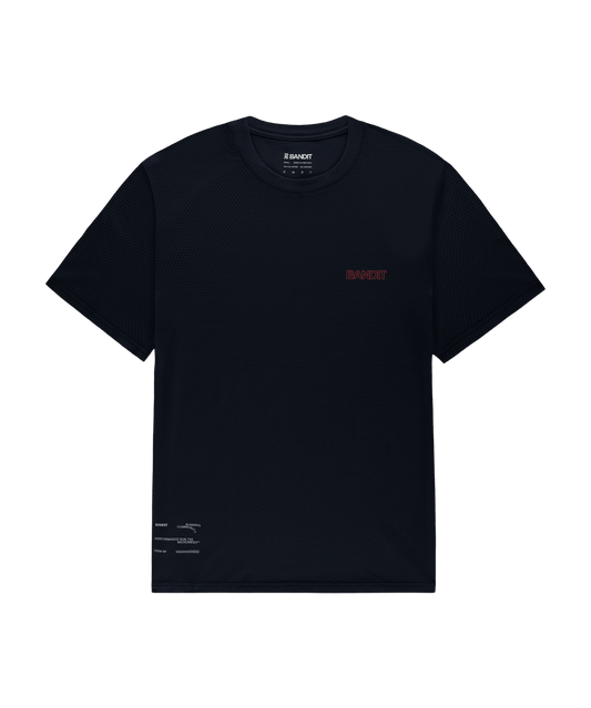 Bandit Men's Micromesh™ Run Tee – Black - Interval Running