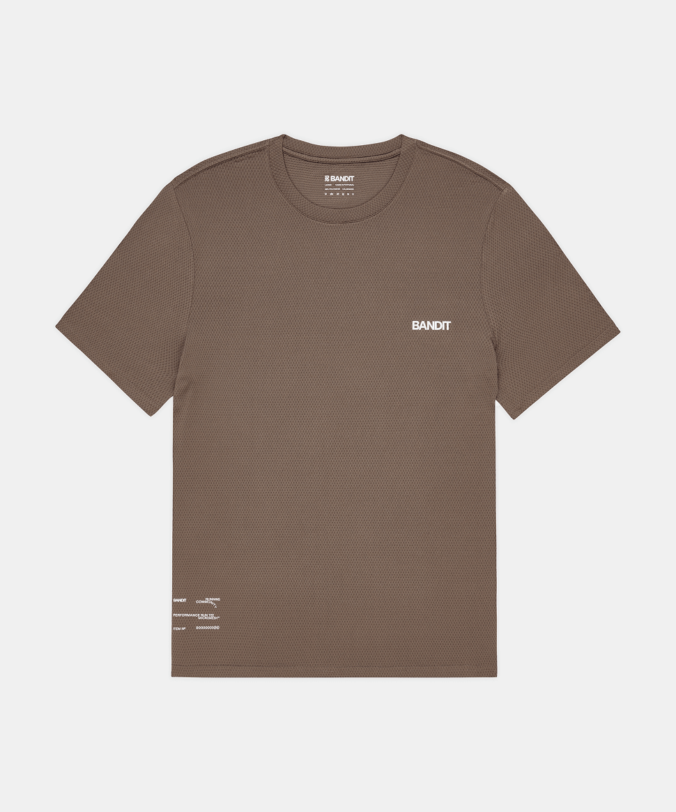 Bandit Men's Micromesh™ Run Tee – Cocoa - Interval Running