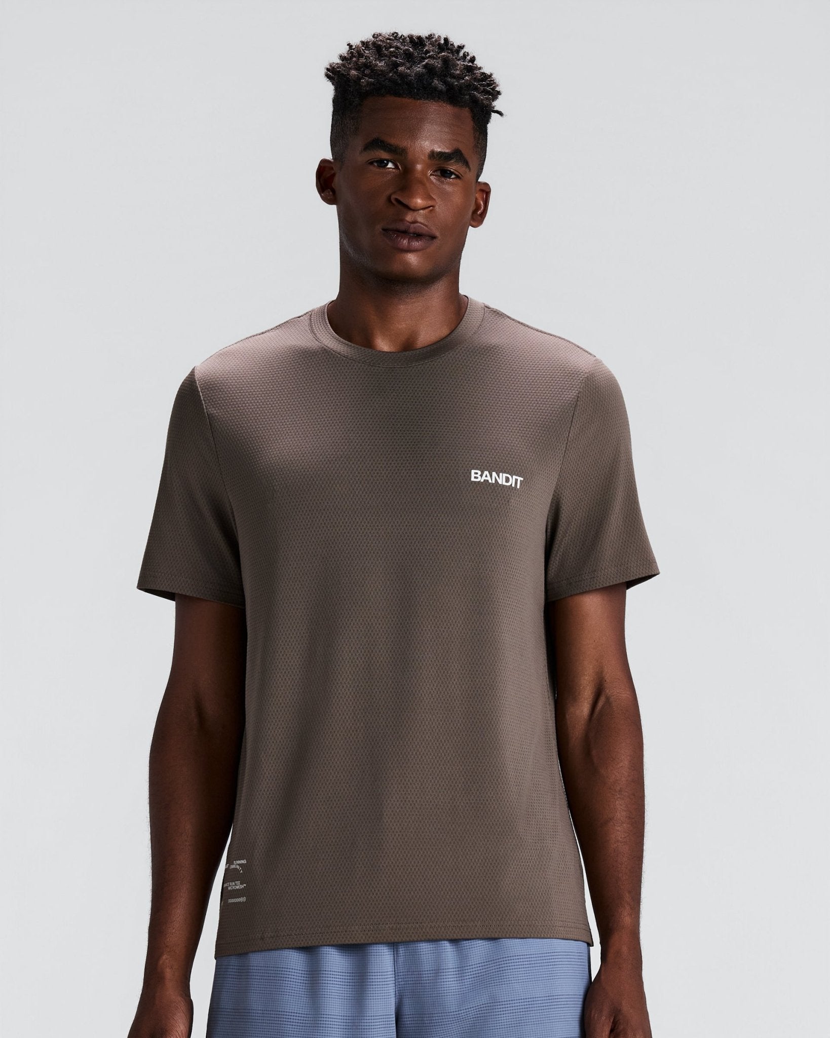 Bandit Men's Micromesh™ Run Tee – Cocoa - Interval Running