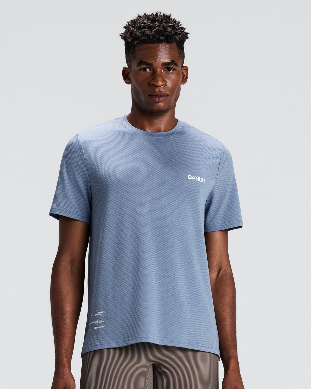 Bandit Men's Micromesh™ Run Tee – Steel Horizon - Interval Running