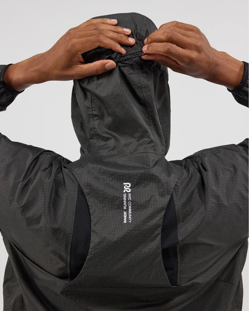 Bandit Men's RoccaRip™ Windbreaker Jacket - Black - Interval Running