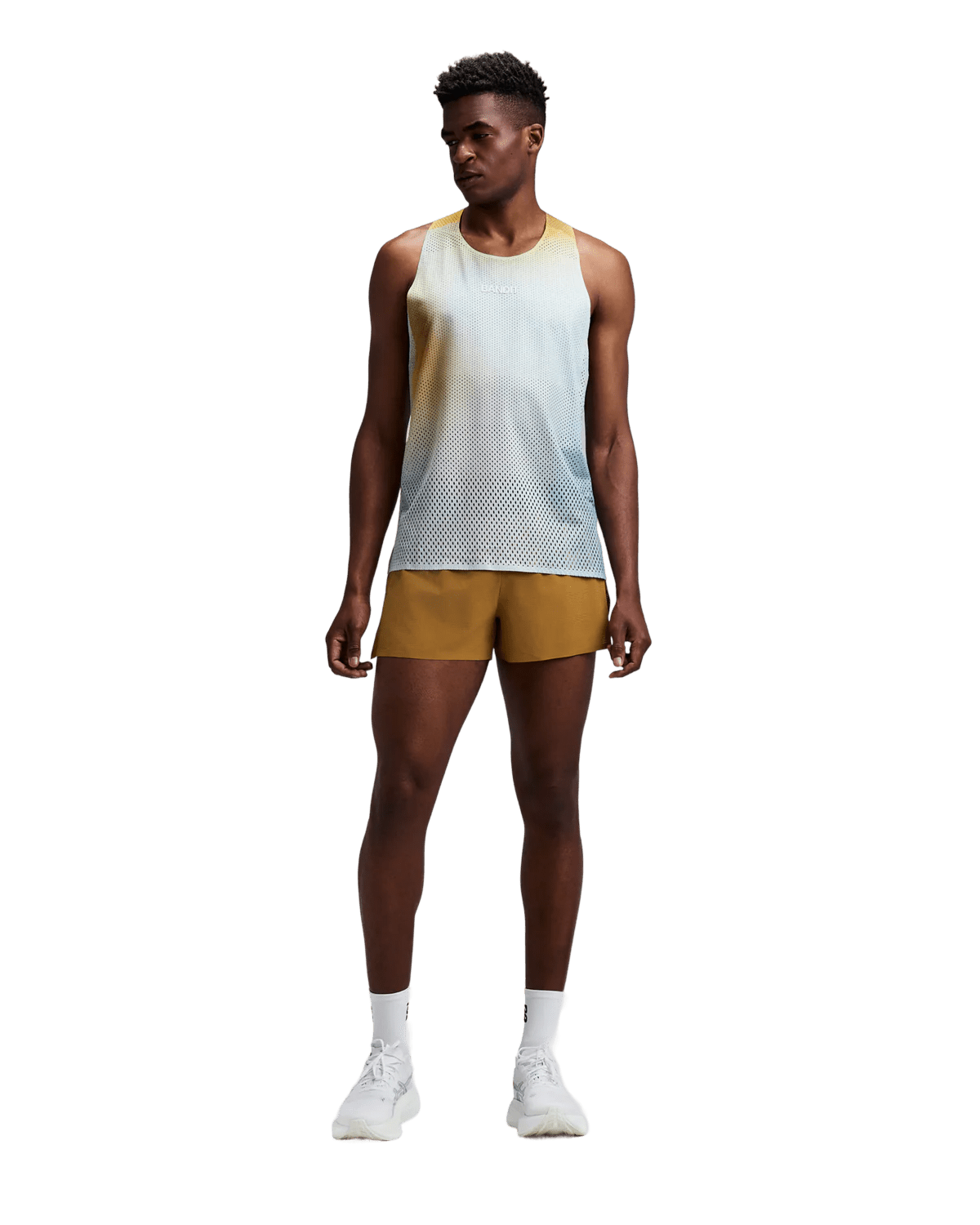 Bandit Men's Shredder™ Race Singlet with Flopack™ - Lagoon Multi - Interval Running