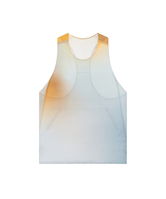 Bandit Men's Shredder™ Race Singlet with Flopack™ - Lagoon Multi - Interval Running