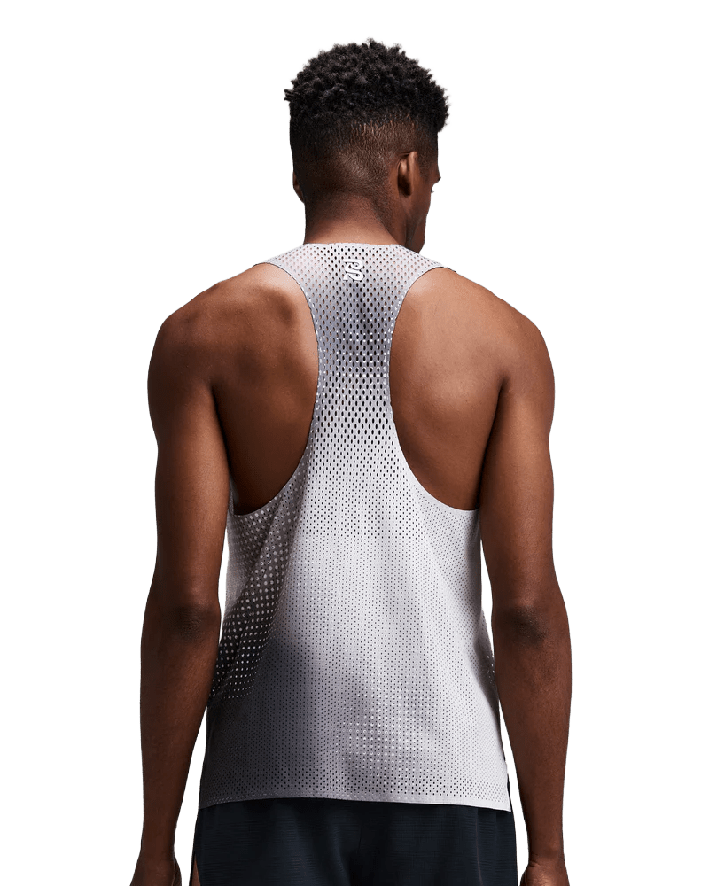 Bandit Men's Shredder™ Race Singlet with Flopack™ - Slate Multi - Interval Running