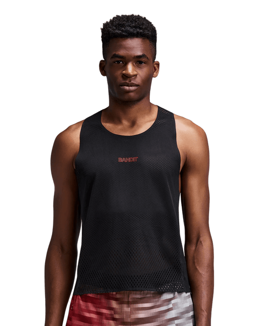 Bandit Men's Shredder™ Shorty Race Singlet - Black - Interval Running