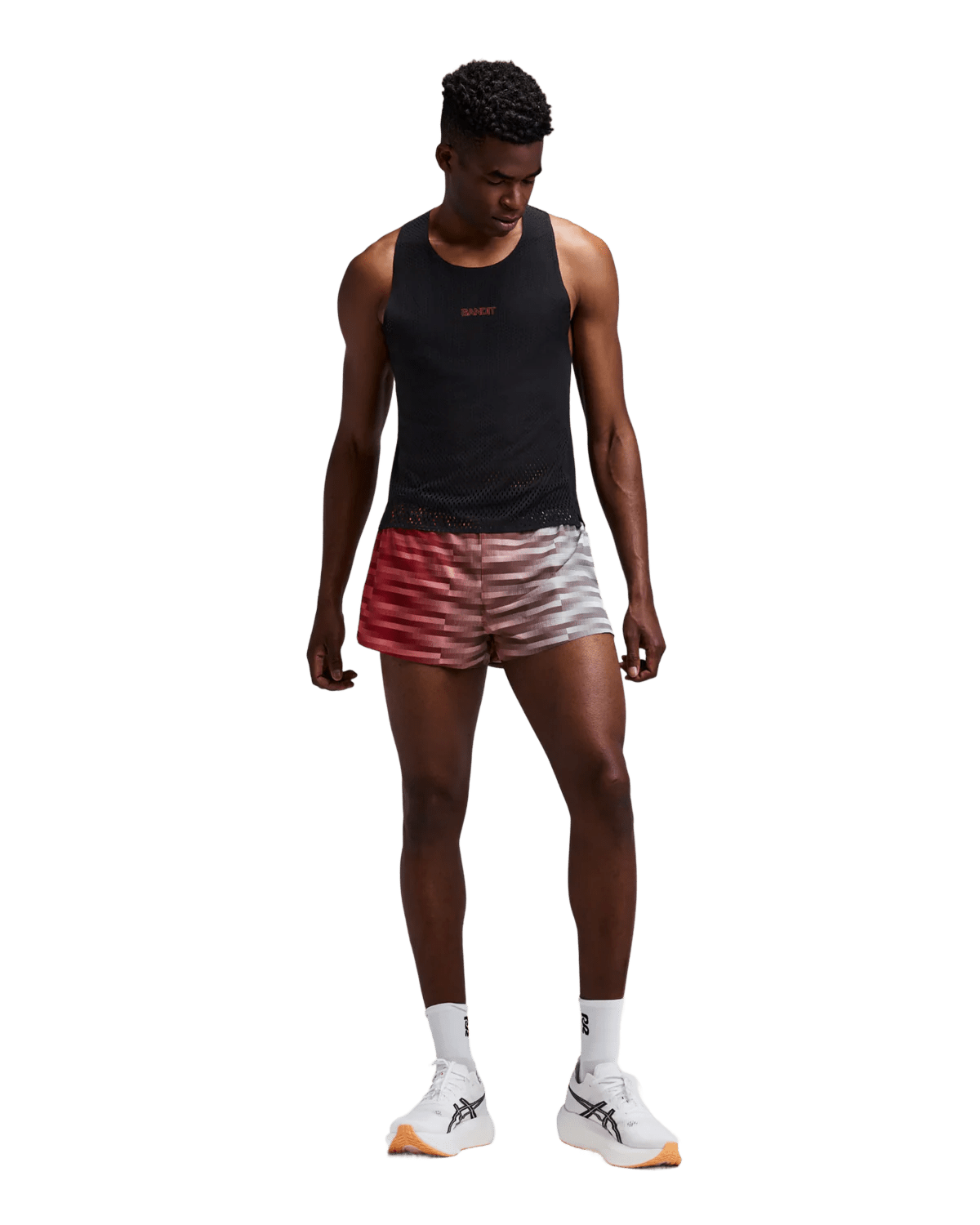 Bandit Men's Shredder™ Shorty Race Singlet - Black - Interval Running