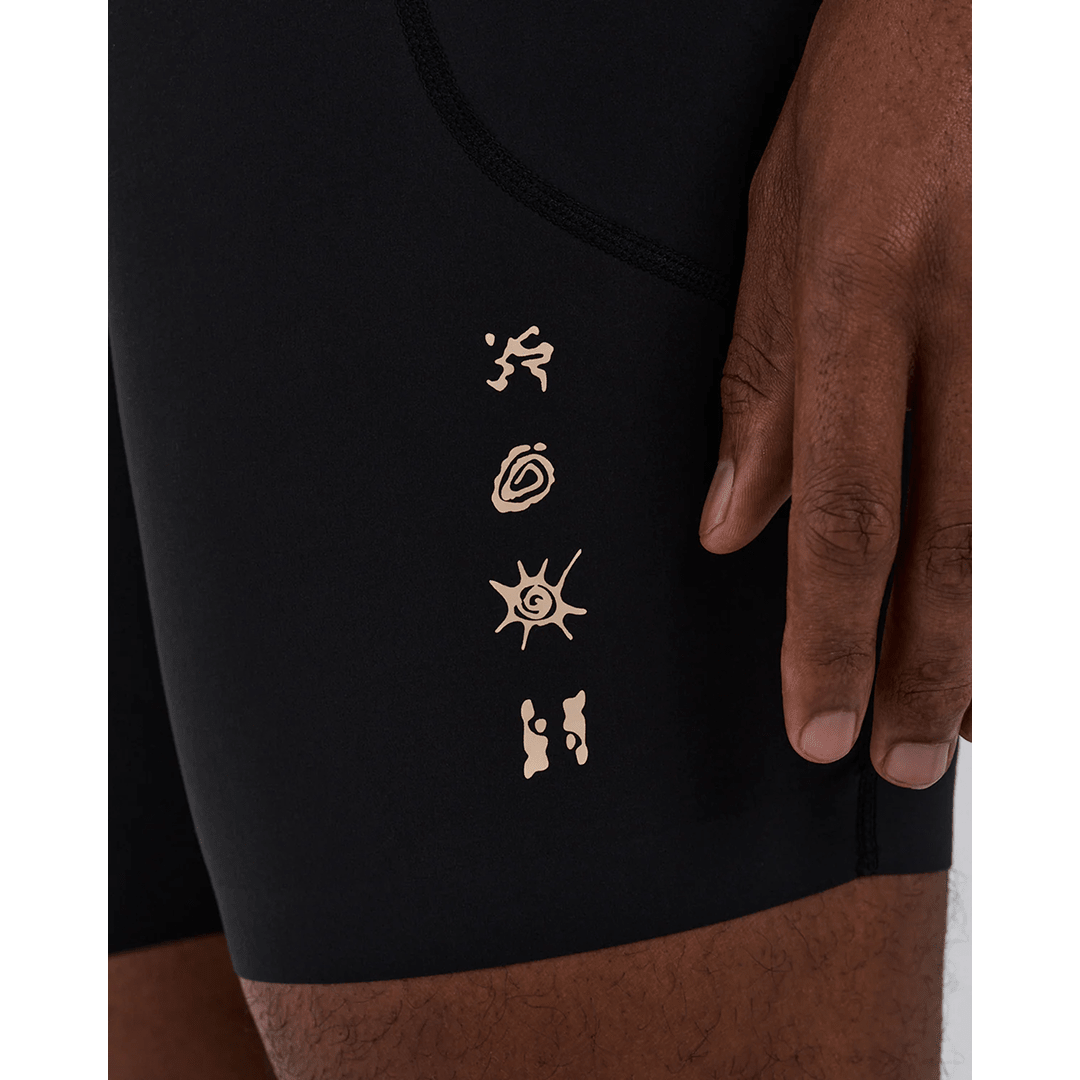 Bandit Men's SoLite™ 5 Pocket Half Tights - Black - Interval Running