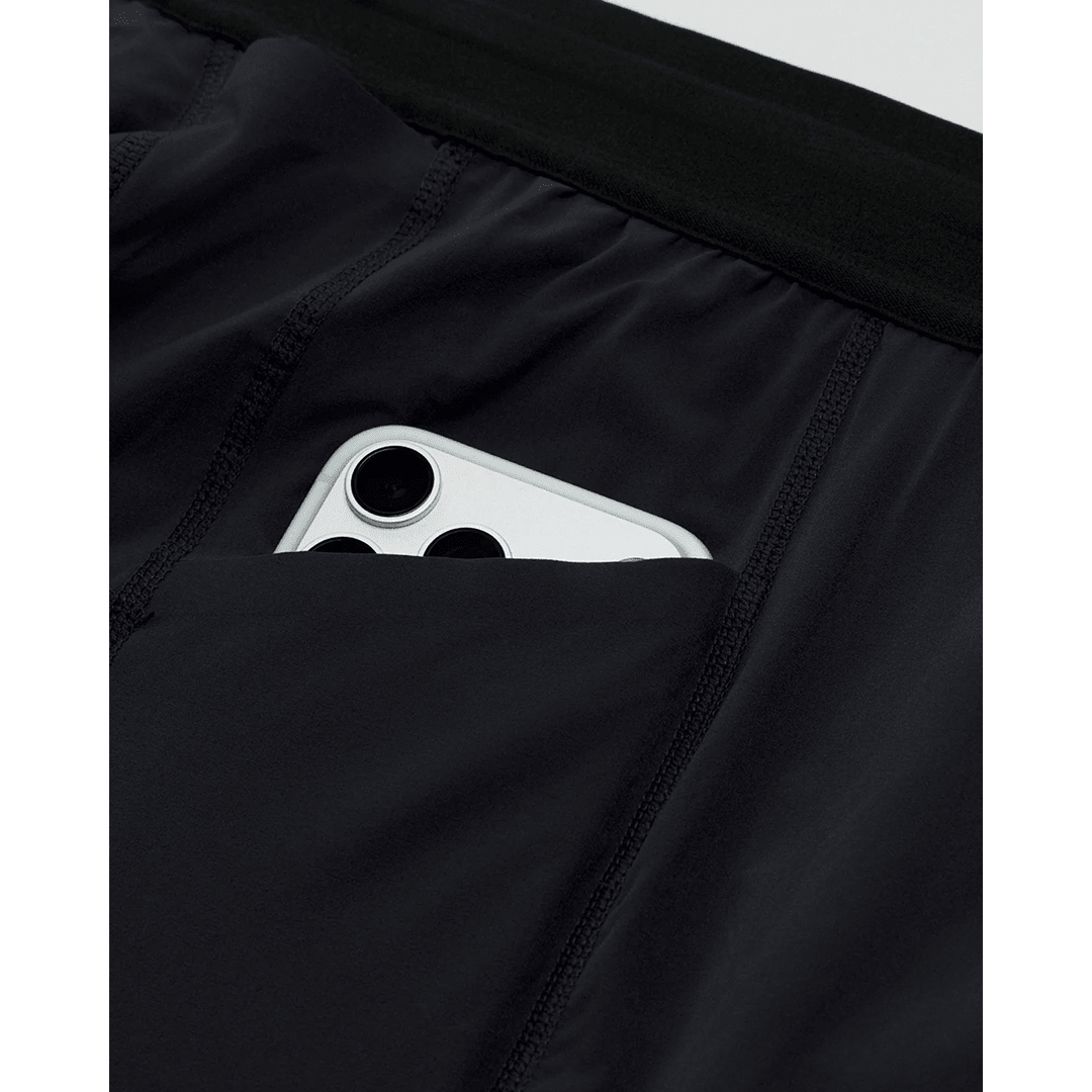 Bandit Men's SoLite™ 5 Pocket Half Tights - Black - Interval Running