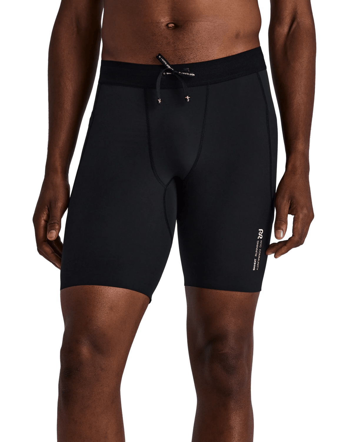 Bandit Men's SoLite™ 5 Pocket Half Tights – Black - Interval Running