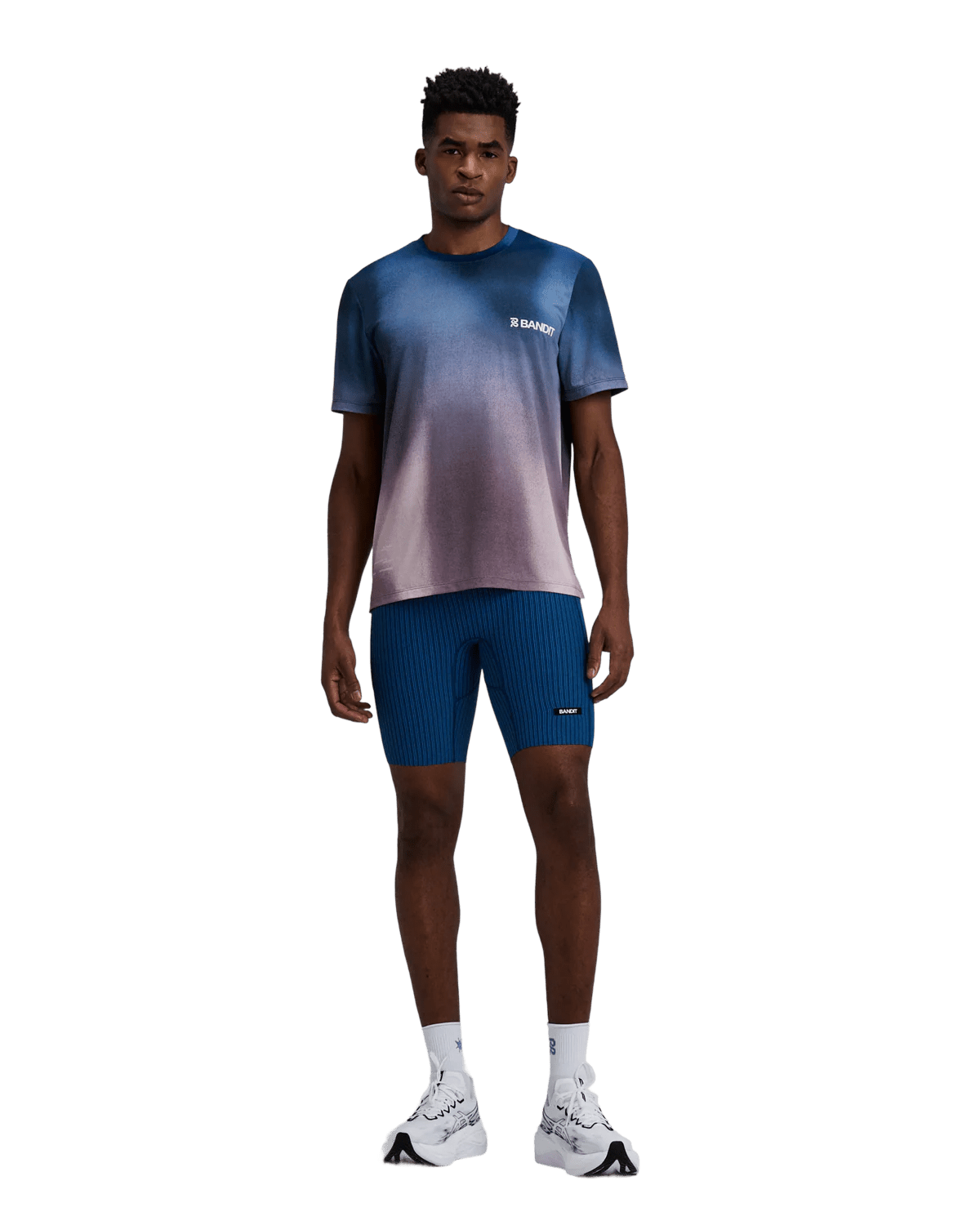 Bandit Men's Specter™ Performance Tee – Flow State Aegean Multi - Interval Running