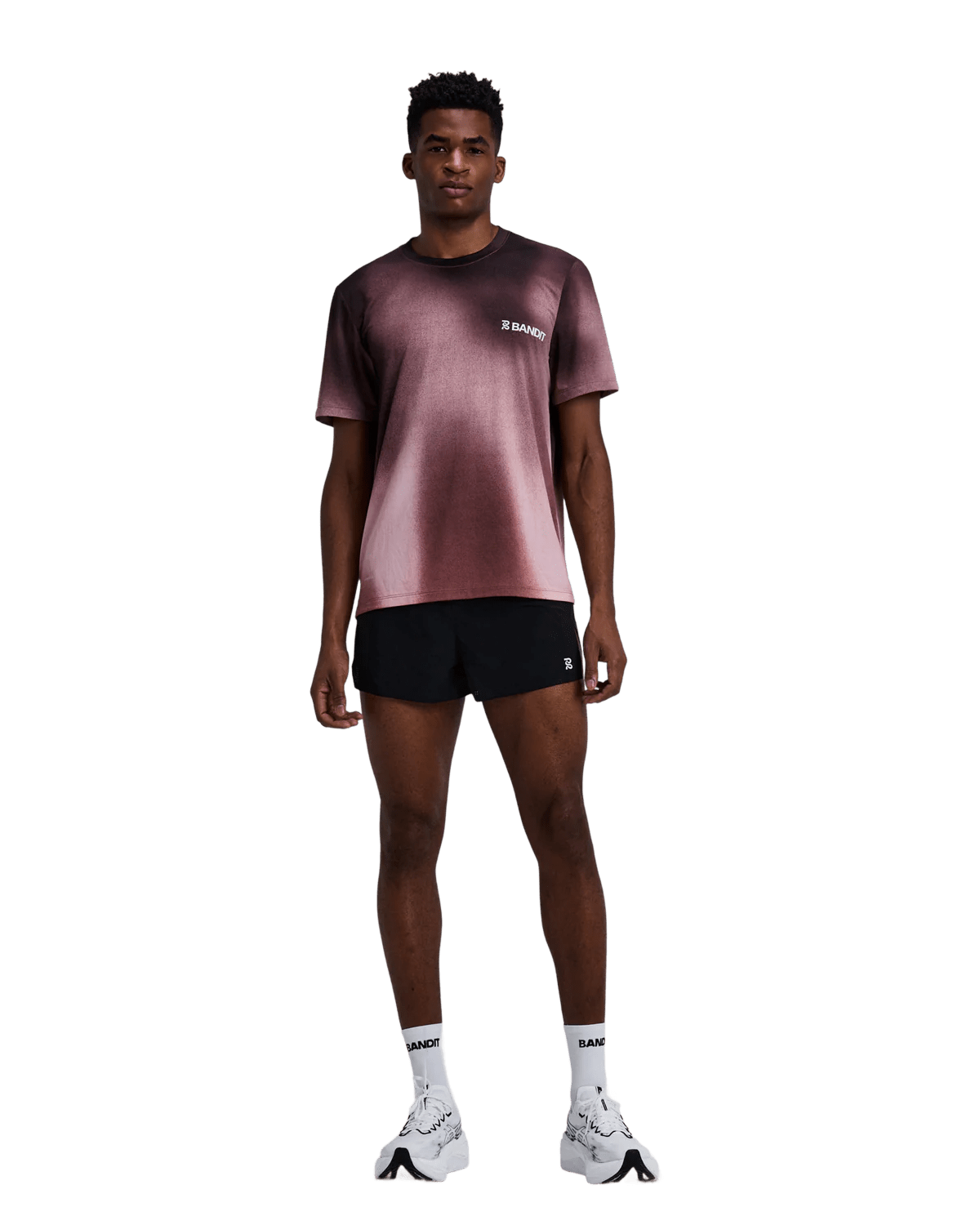 Bandit Men's Specter™ Performance Tee – Flow State Mahogany Multi - Interval Running