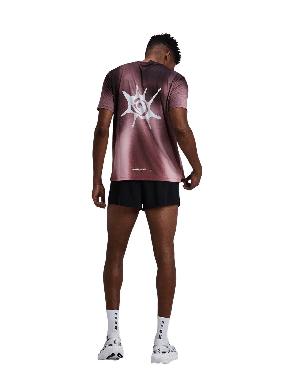 Bandit Men's Specter™ Performance Tee – Flow State Mahogany Multi - Interval Running