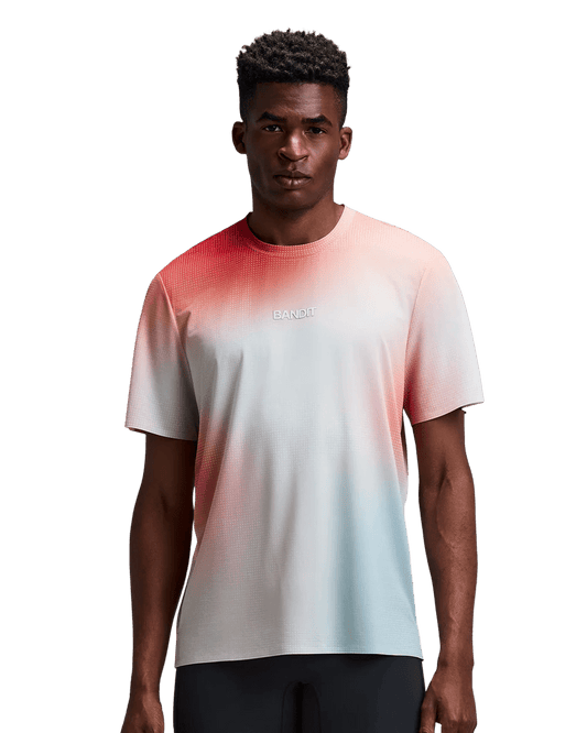 Bandit Men's Specter™ Performance Tee with Flopack – Poppy Multi - Interval Running