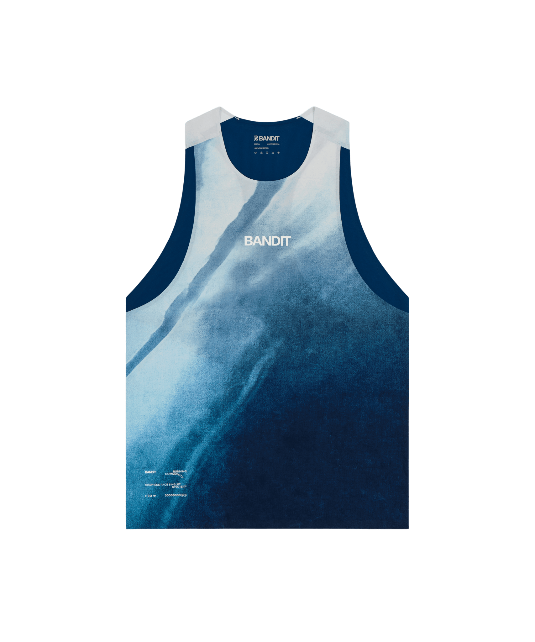 Bandit Men's Specter™ Race Singlet - Undertow Ink Blue - Interval Running