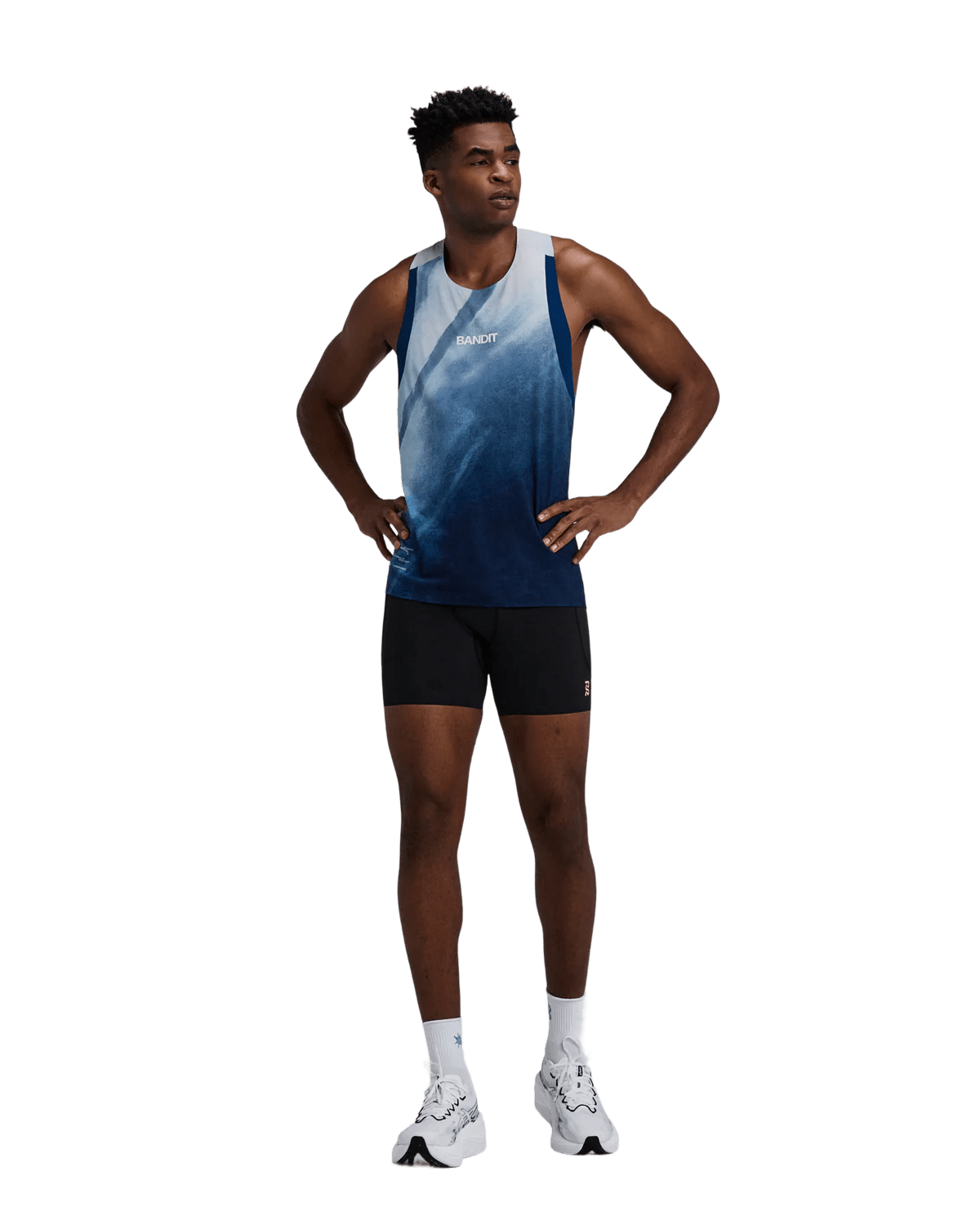 Bandit Men's Specter™ Race Singlet - Undertow Ink Blue - Interval Running